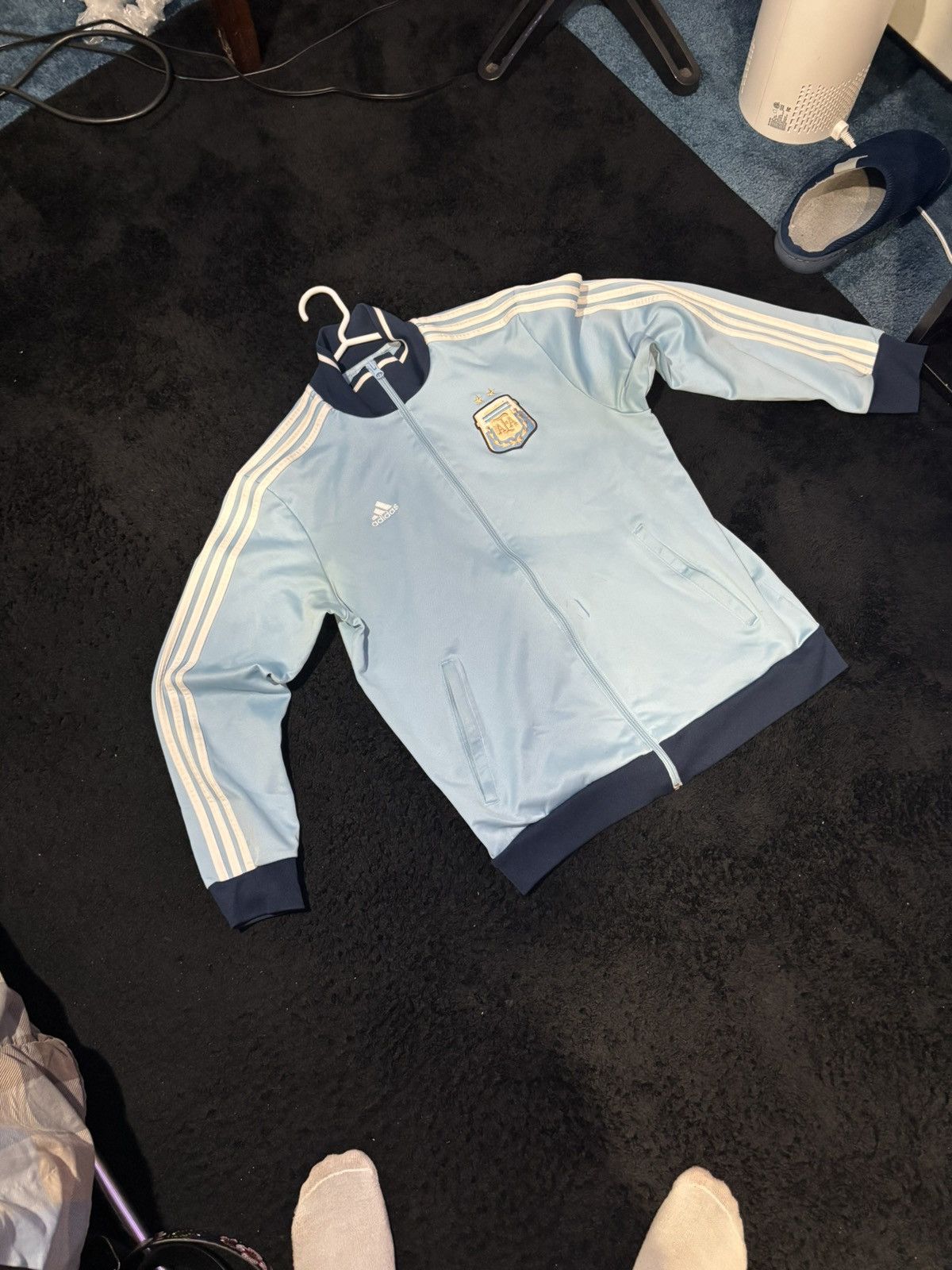 Adidas Adidas Argentina National Team Soccer Track Jacket Size US L / EU 52-54 / 3 - 2 Thumbnail