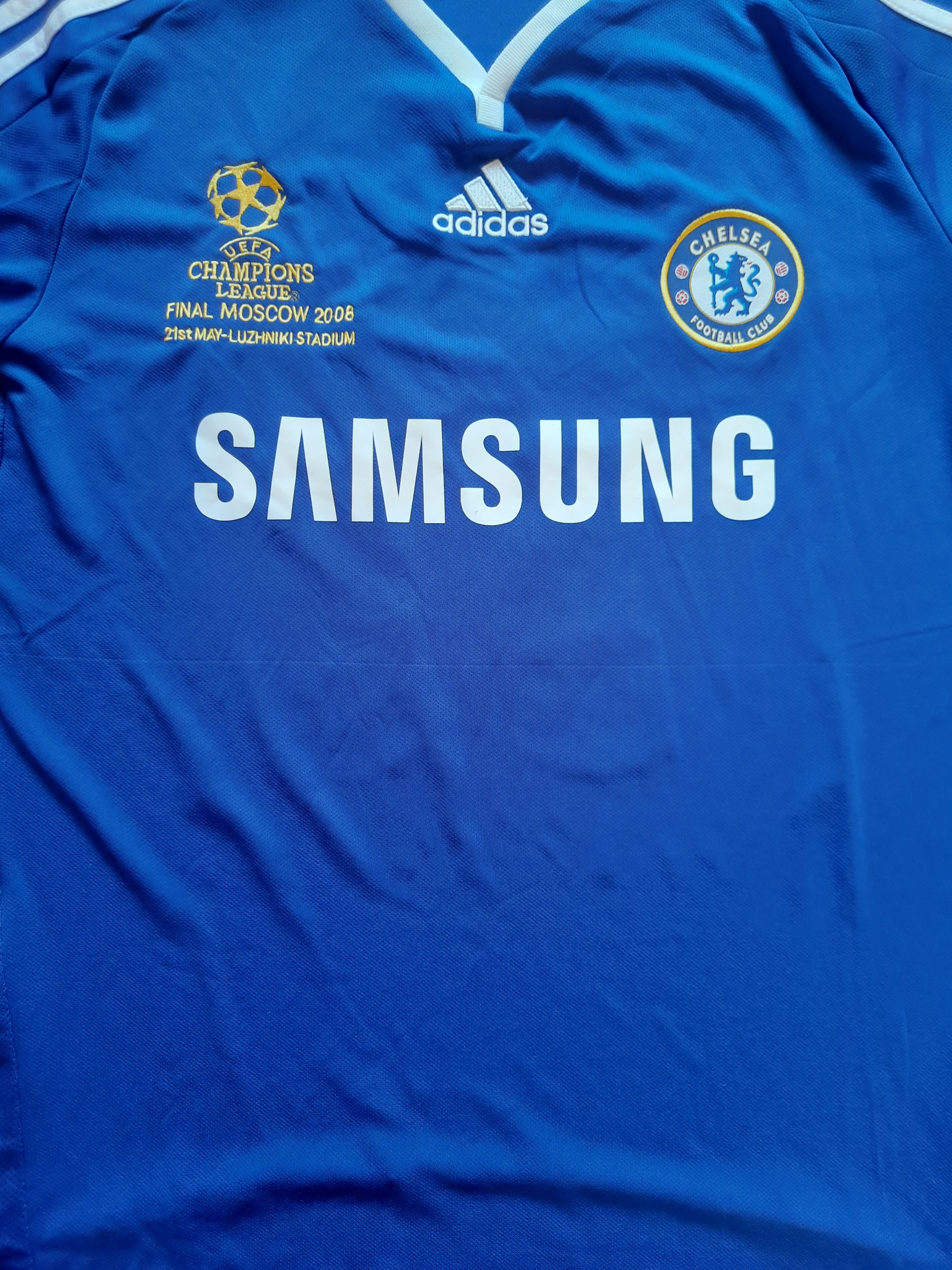 Other F C Chelsea Drogba 2008 Final Soccer Football Tee Size US M / EU 48-50 / 2 - 4 Thumbnail