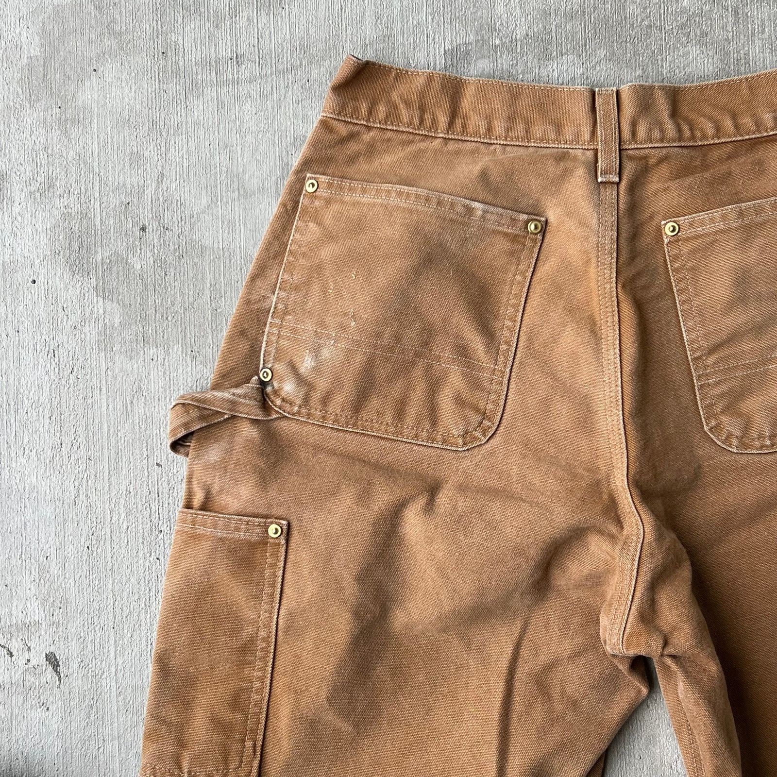 Carhartt × Vintage Carhartt brown double knee work wear carpenter pants Size US 27 - 13 Thumbnail