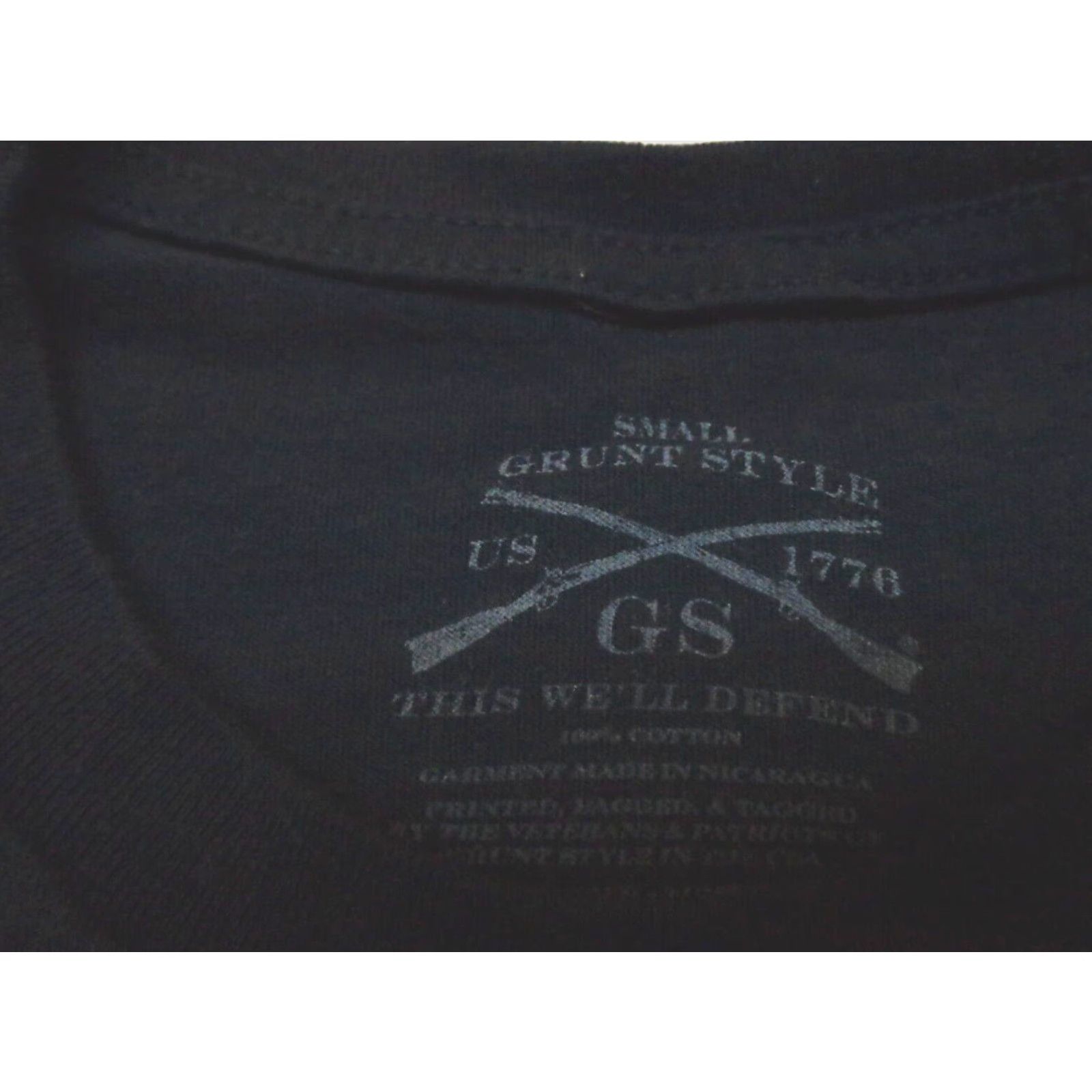 Vintage Grunt Style Navy Blue T-Shirt Women’s S Crew Neck Short Sleeve Pullover Casual 100% Cotton Size S / US 4 / IT 40 - 3 Thumbnail