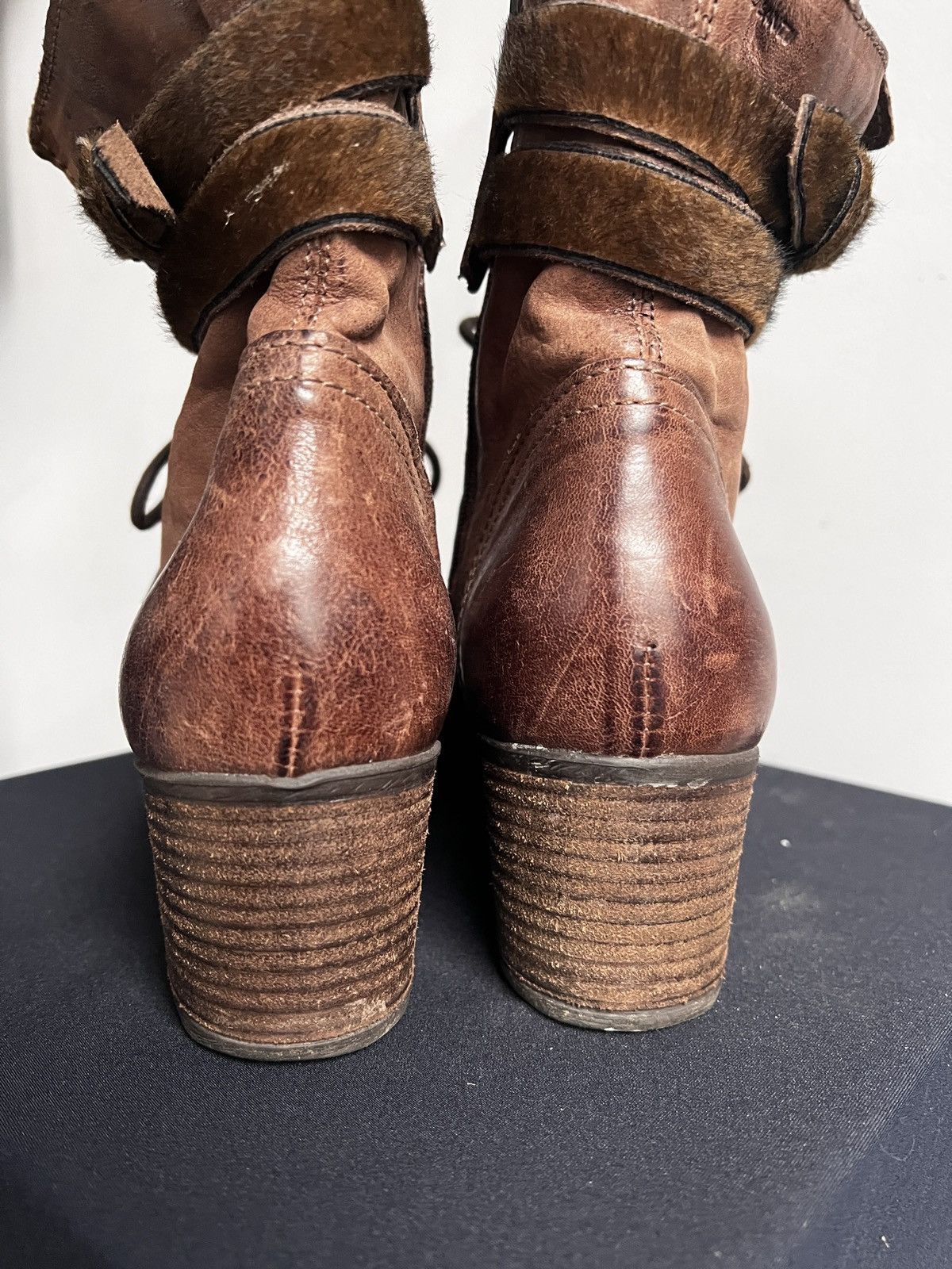 A.S.98 Leather heel boots A.S. 98 style ankle hype avant garde y2k Size US 8 / EU 41 - 10 Thumbnail