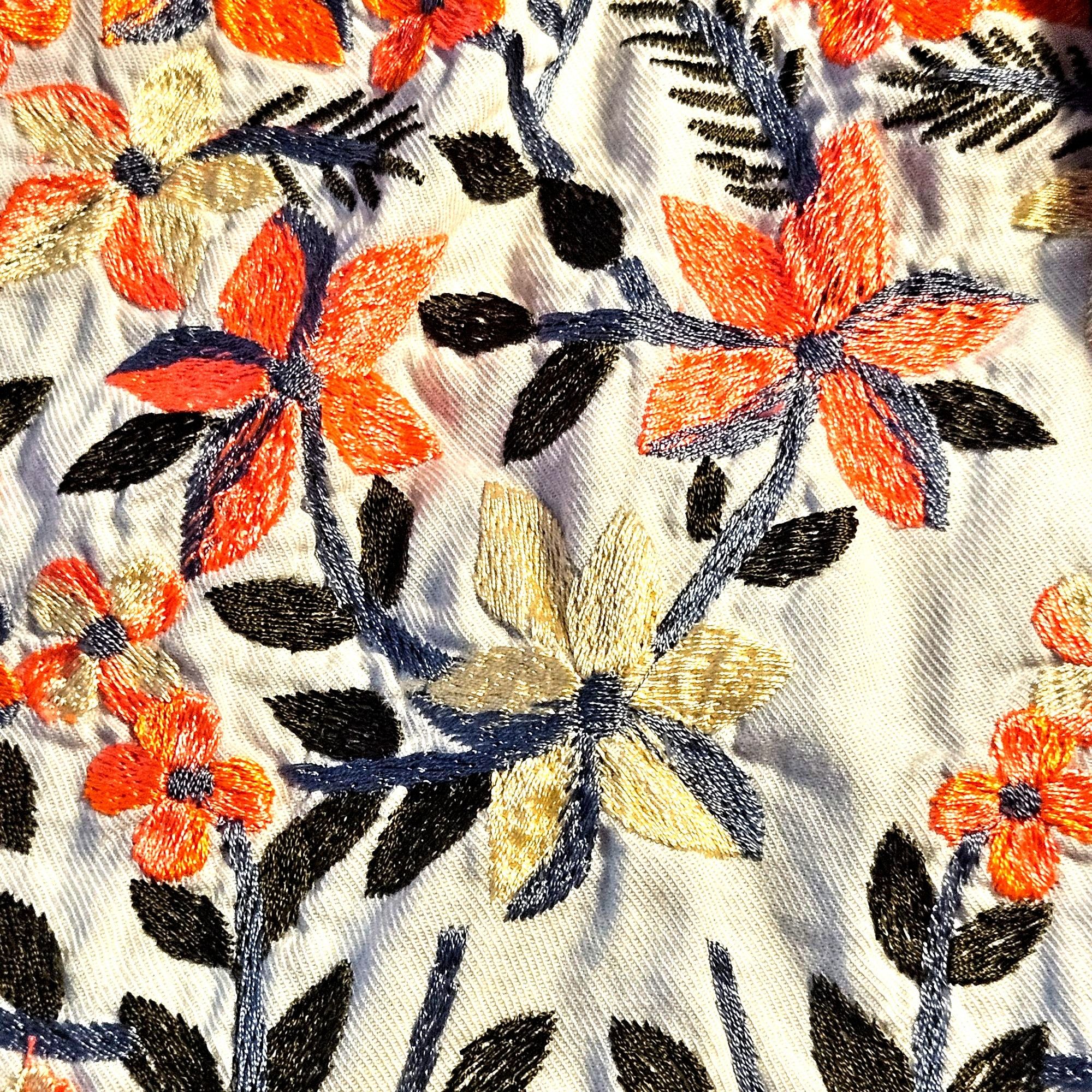 Free People Free People Fleur Du Jour Dress White Floral Embroidery Smal Size S / US 4 / IT 40 - 5 Thumbnail