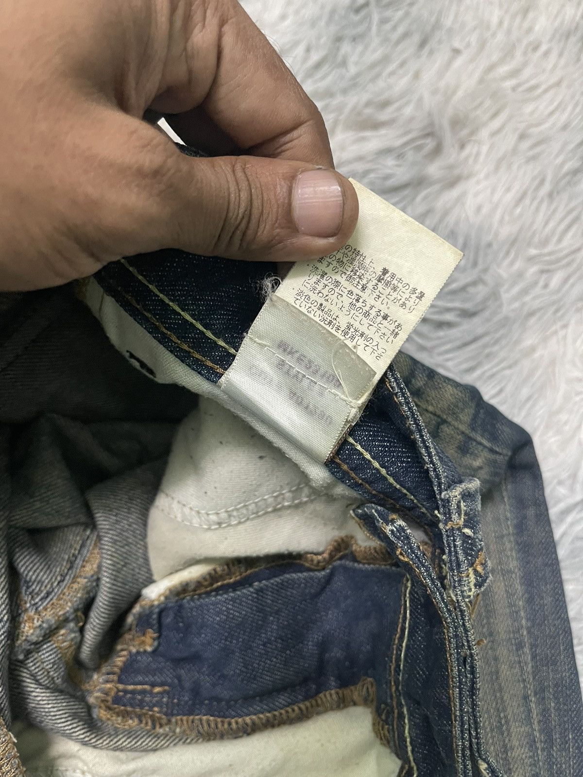 Vintage 90s YANUK FLARE DISTRESSED JEANS RARE DESIGN Size US 31 - 15 Thumbnail