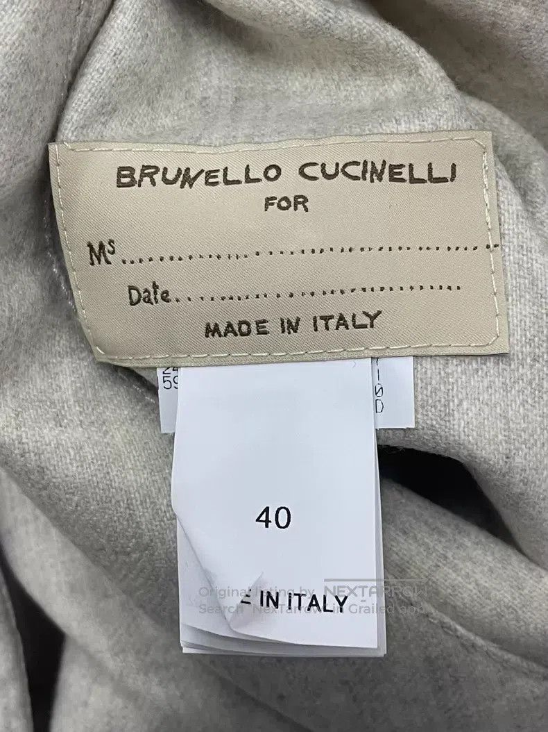 Brunello Cucinelli Brunello Cucinelli Beige Shiny Fabric Double-faced Down Ja Size XS / US 0-2 / IT 36-38 - 4 Thumbnail