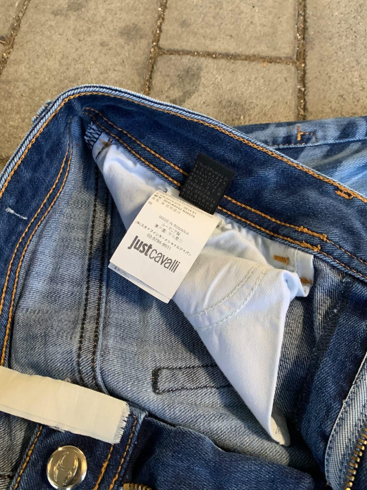 Just Cavalli Skinny Jean Just Cavalli "Just Luxury" Side Lettering Blue Size 27" / US 4 / IT 40 - 7 Thumbnail