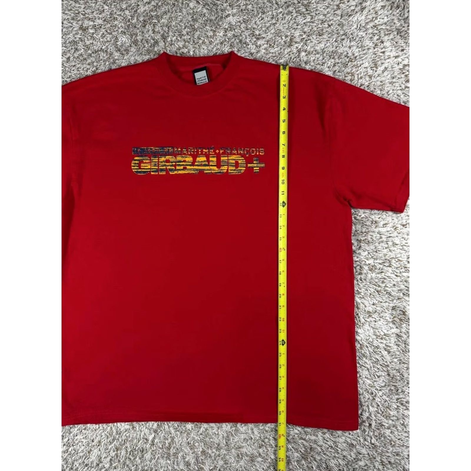 Vintage VINTAGE Marithe Francois Girbaud XXL Red Distressed Logo Tee Y2K Hip Hop Skate Shirt Mens Size US XXL / EU 58 / 5 - 4 Thumbnail