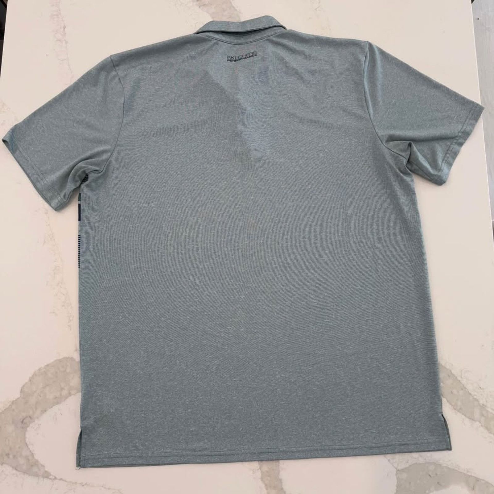 SKECHERS Skechers Go ShortSleeve Golf Polo Shirt Men XXL Blue/Striped Size US XXL / EU 58 / 5 - 6 Thumbnail