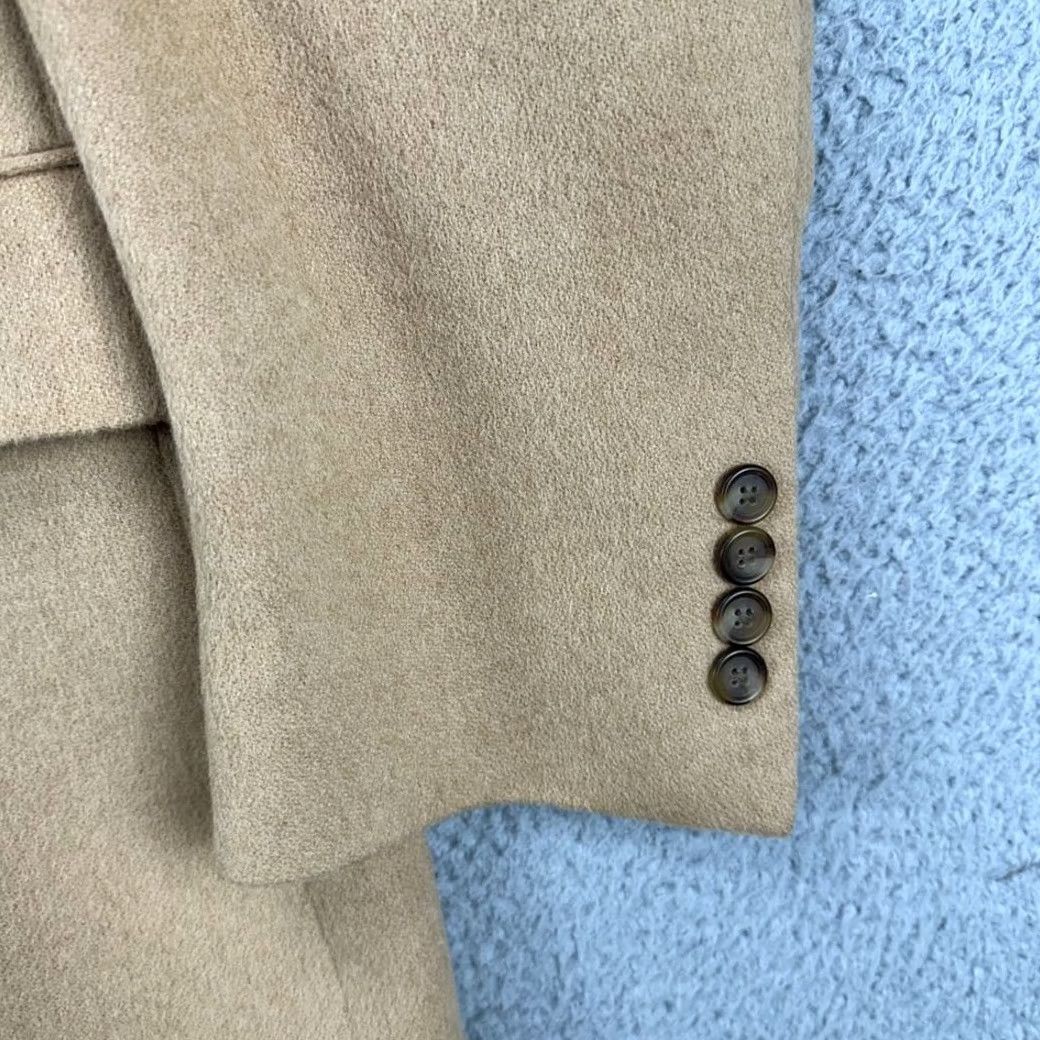 Jos. A. Bank Jos. A. Bank Sport Coat Blazer 100% Camelhair Mens 42L Tan 2-Button Tuxedo Long Sleeve Size 42R - 7 Thumbnail