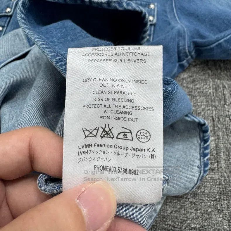 Givenchy Givenchy Washed Distressed Rivet Denim Shirt Size US L / EU 52-54 / 3 - 4 Thumbnail