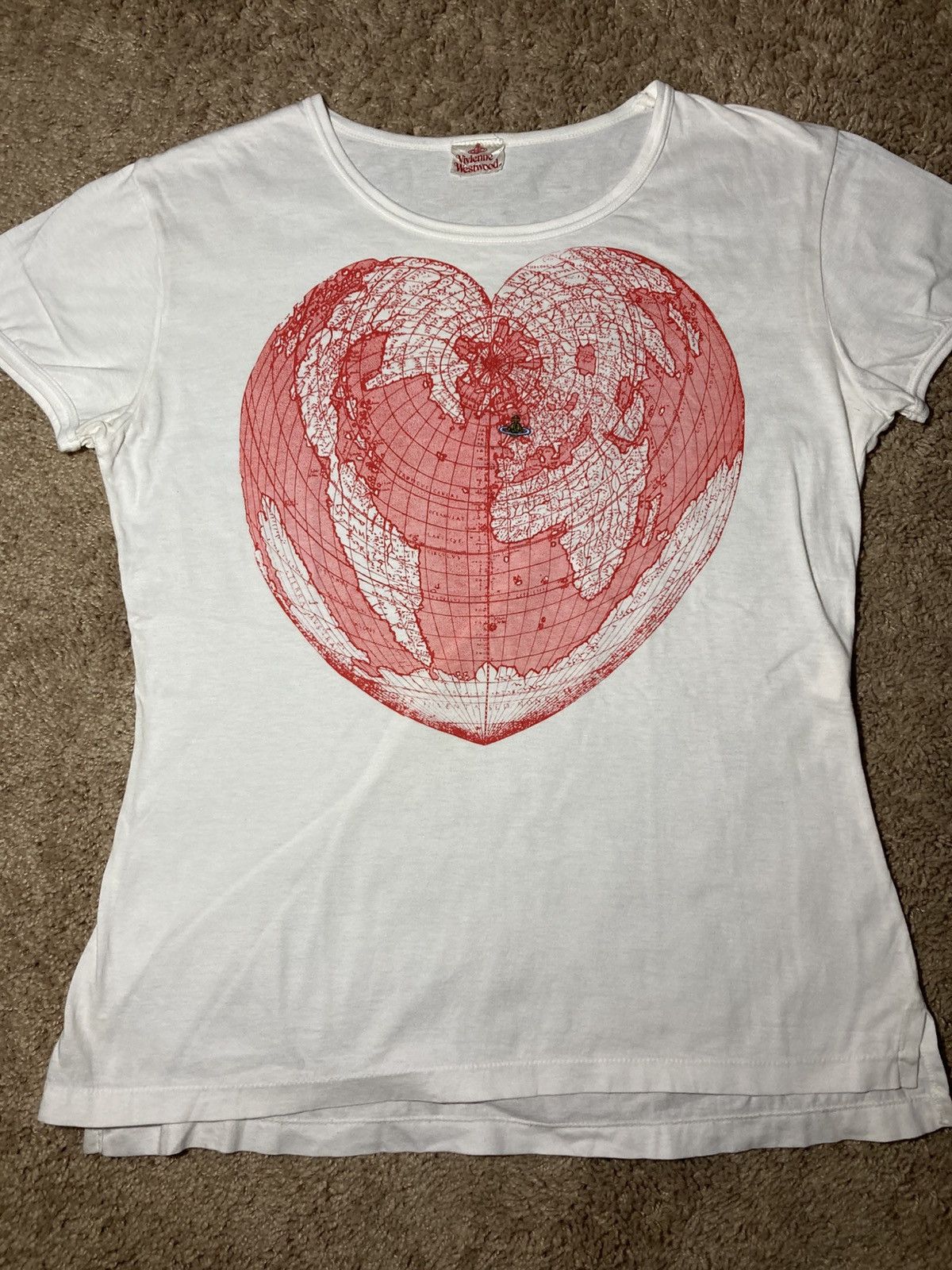 Vivienne Westwood 90s Vivienne Westwood Heart Map Globe Orb 1991 Vintage VW Size US S / EU 44-46 / 1 - 2 Thumbnail