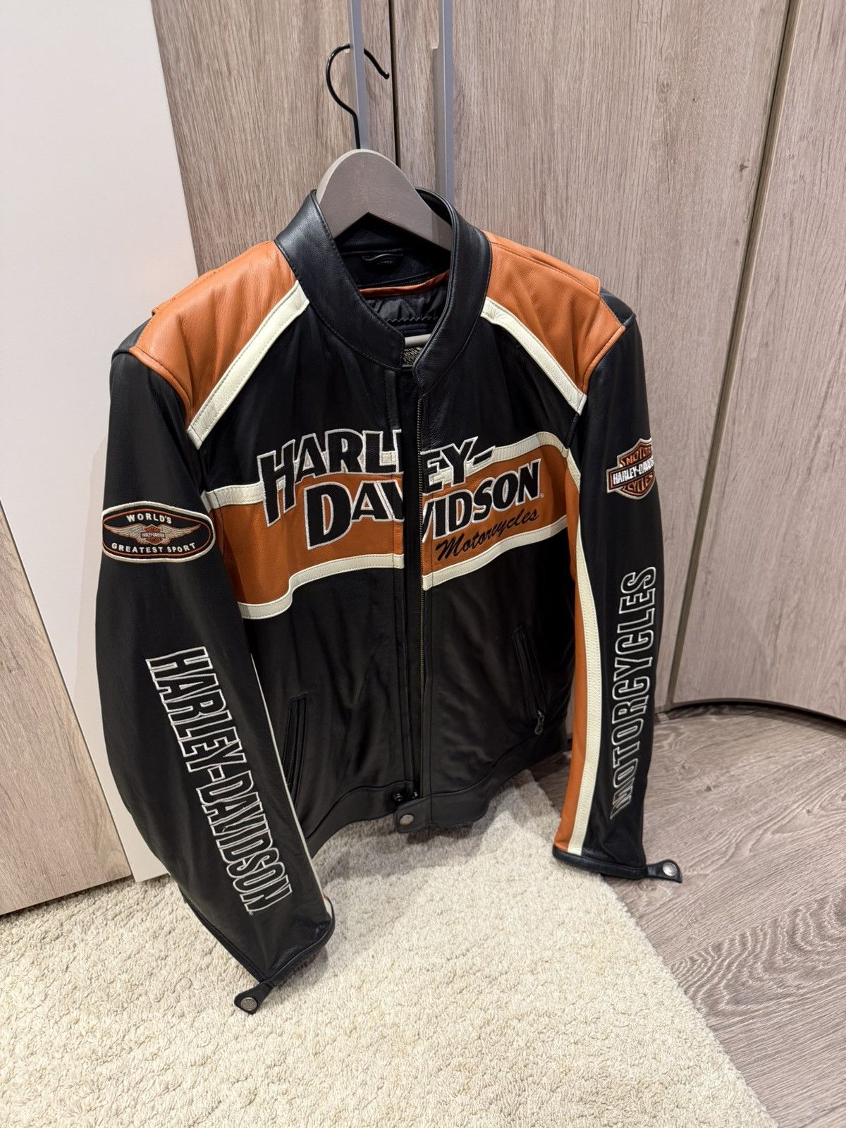 Harley Davidson HARLEY-DAVIDSON LEATHER JACKET Size US M / EU 48-50 / 2 - 1 Thumbnail