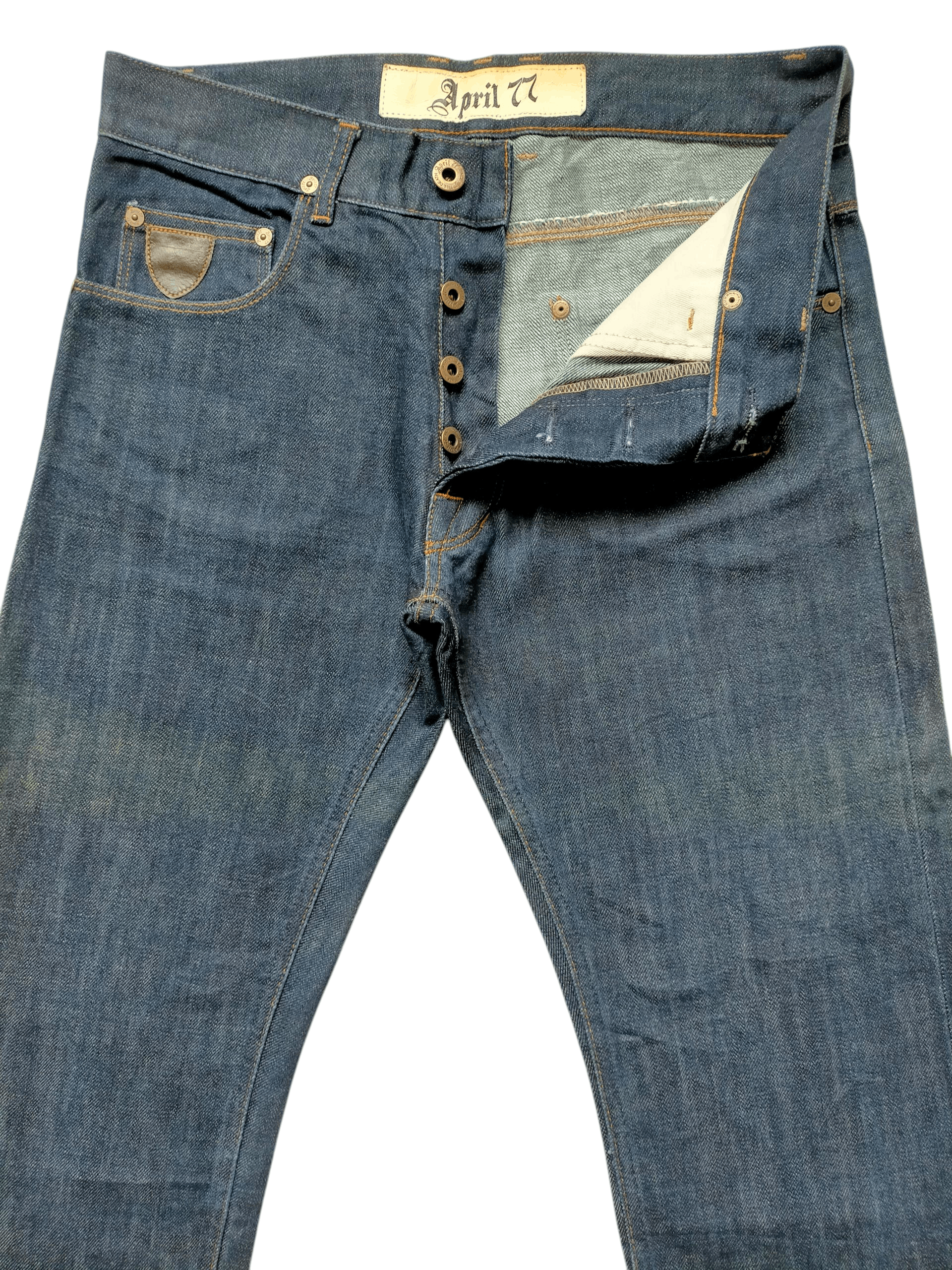 April 77 Aprill 77 Slim Ramones Blue Jeans Size US 29 - 3 Thumbnail