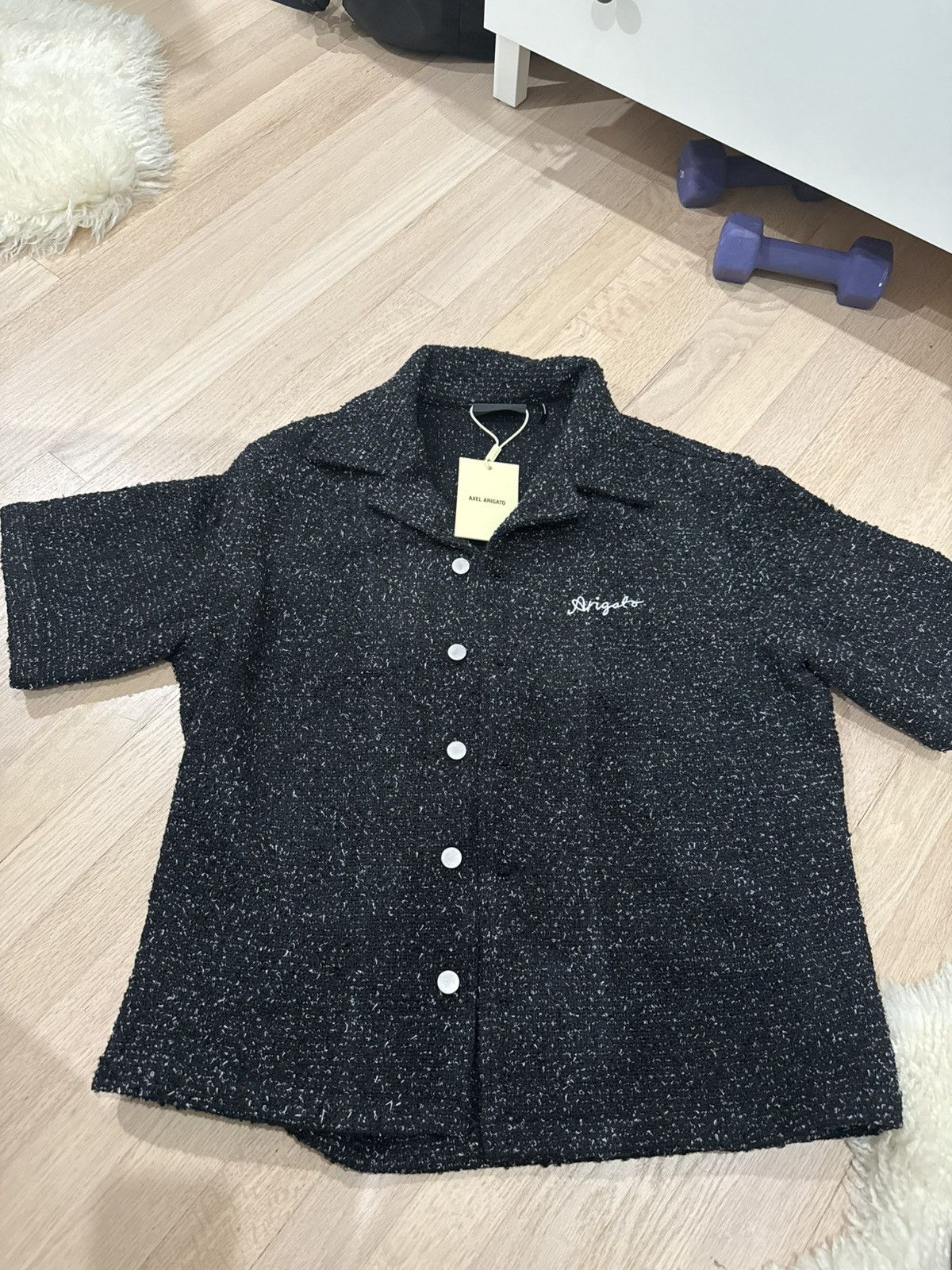 Axel Arigato Gil Boucle Shirt Size US M / EU 48-50 / 2 - 1 Thumbnail