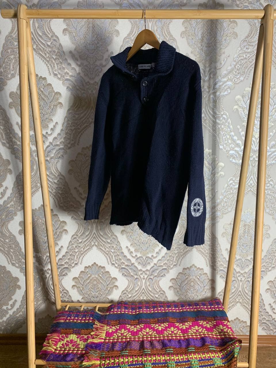 Stone Island VINTAGE STONE ISLAND KNIT ITALIAN DESIGNER SWEATER RETRO 90s Size US XL / EU 56 / 4 - 5 Thumbnail