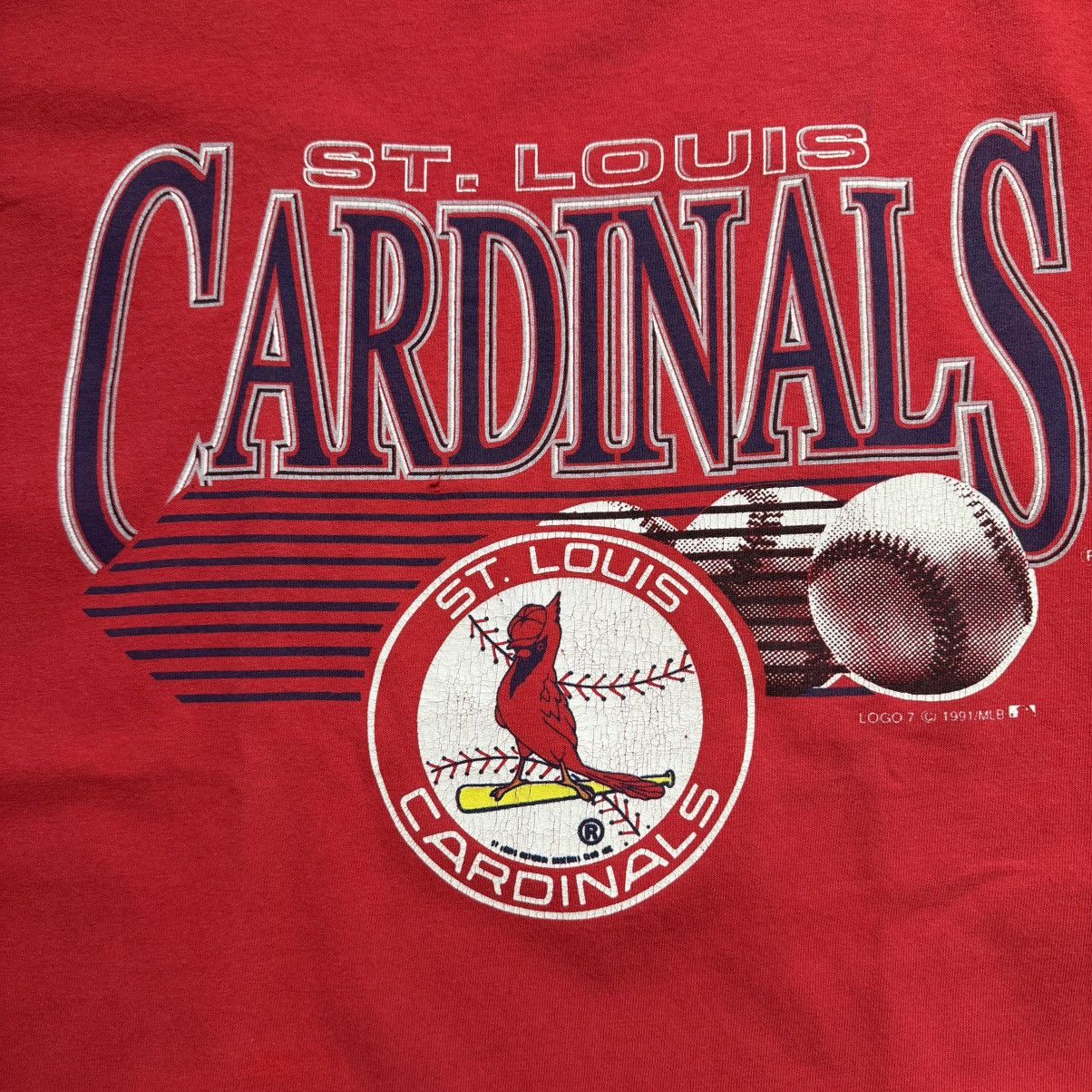 Tultex Vintage St. Louis Cardinals Graphic Tee Size US XL / EU 56 / 4 - 4 Thumbnail