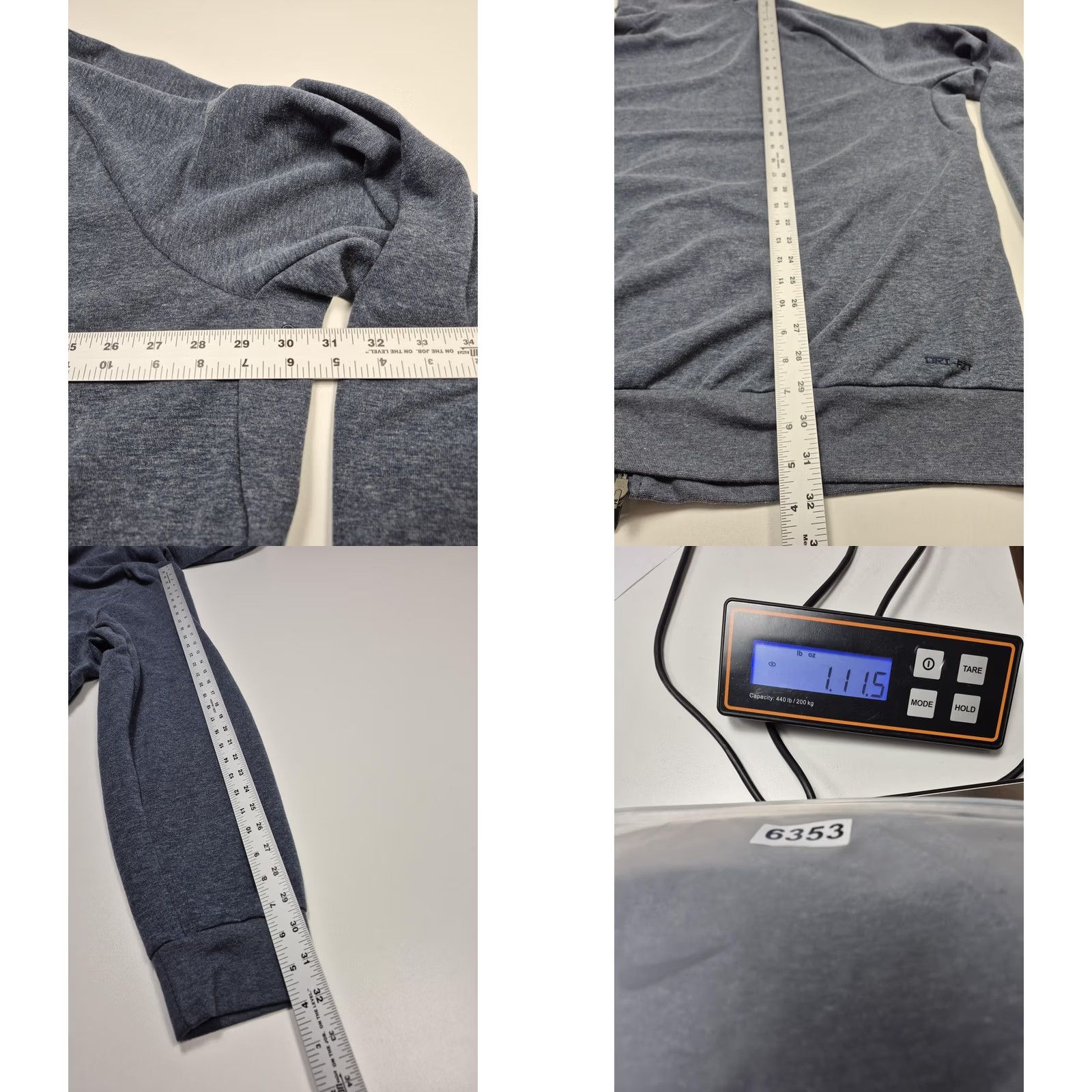 Nike Nike Hoodie Mens 3XL Blue Dri-FIT Full Zip Lightweight Jersey Logo FZ0967-473 Size US XXL / EU 58 / 5 - 8 Thumbnail