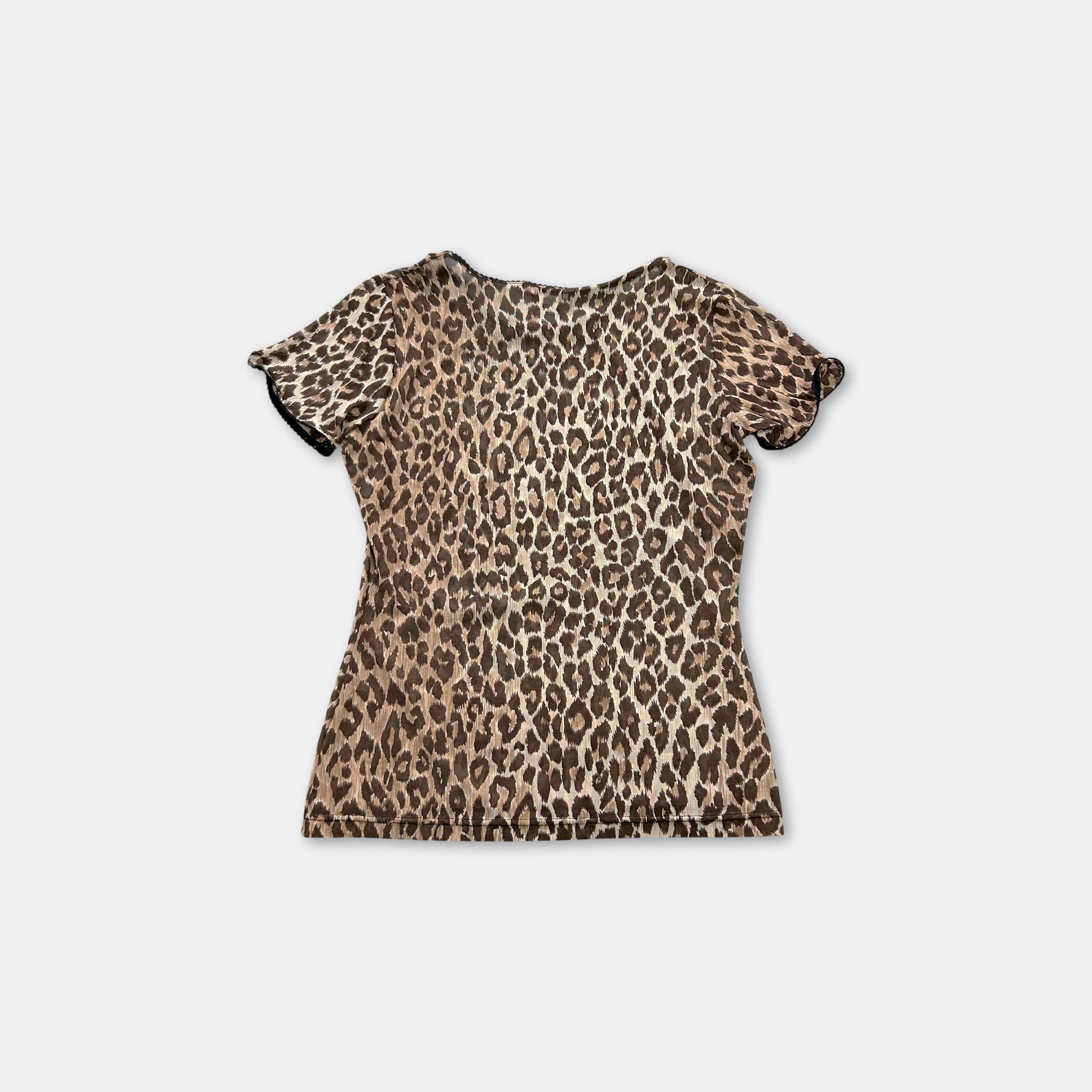 Dolce & Gabbana Dolce & Gabbana 2000s Leopard T-Shirt Size S / US 4 / IT 40 - 4 Thumbnail