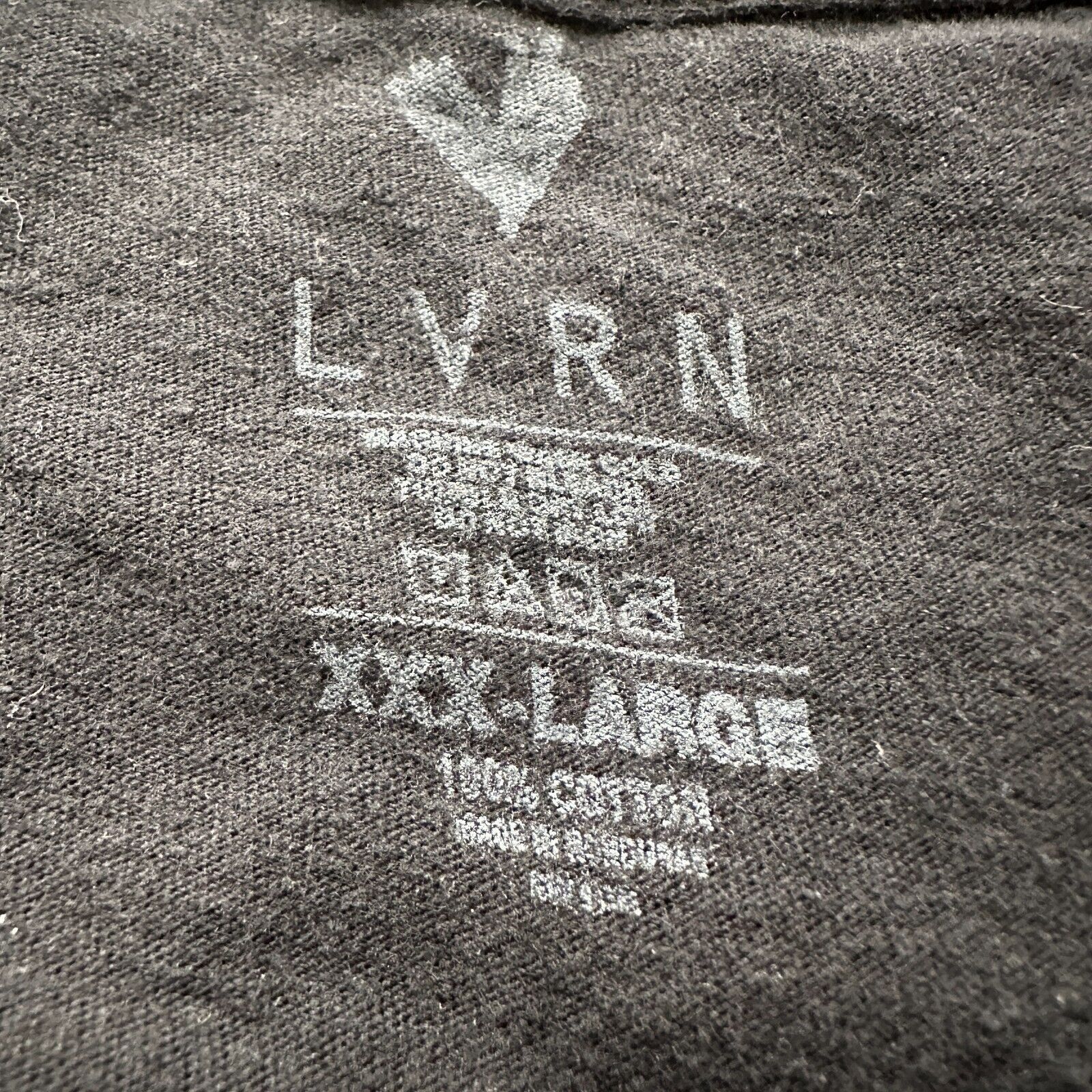 The Unbranded Brand LVRN T-Shirt Mens 3XL Black Cotton Short Sleeve Crew Neck Size US XXL / EU 58 / 5 - 5 Thumbnail