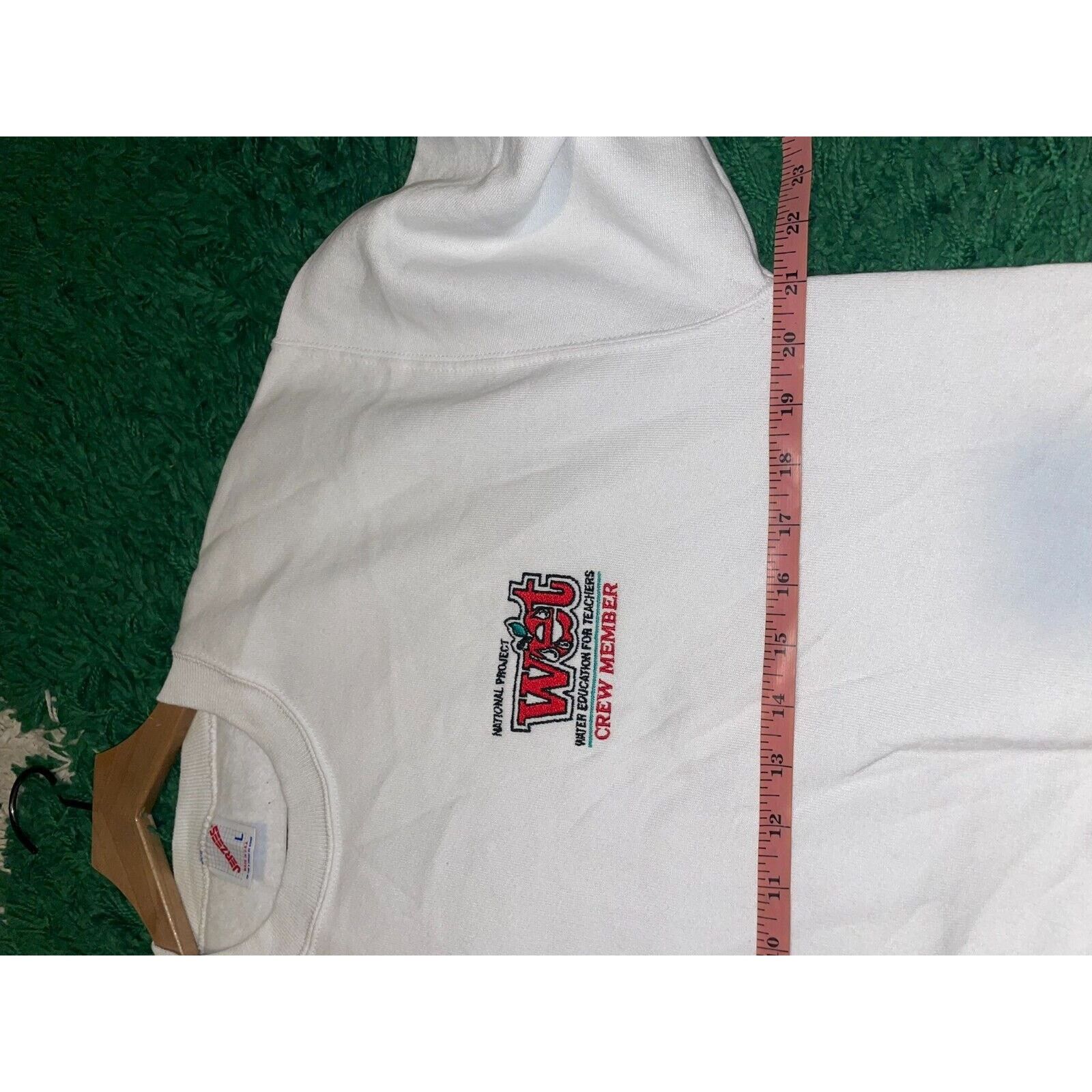 Jerzees Vintage Teacher Sweatshirt National Project Wet Water 90s L Size US L / EU 52-54 / 3 - 10 Thumbnail