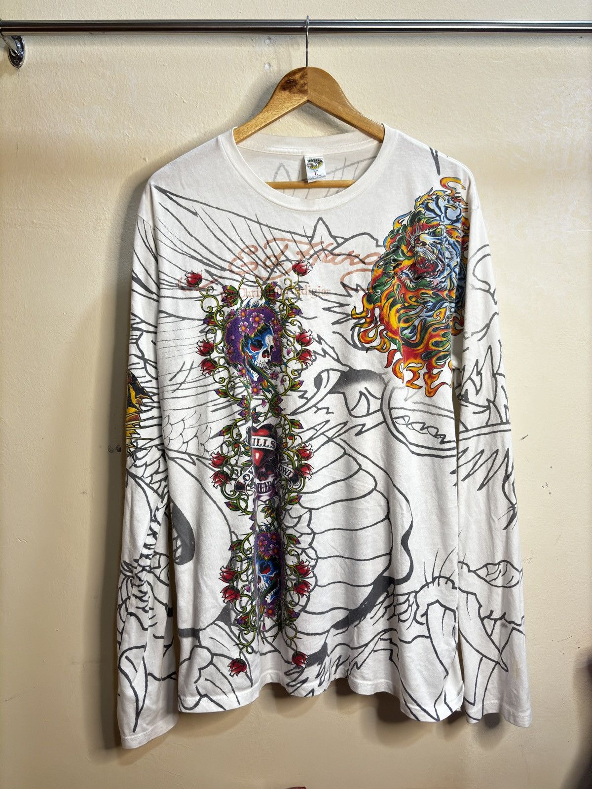 Ed Hardy Vintage Ed Hardy christian Audigier Longsleeve Size US L / EU 52-54 / 3 - 1 Thumbnail