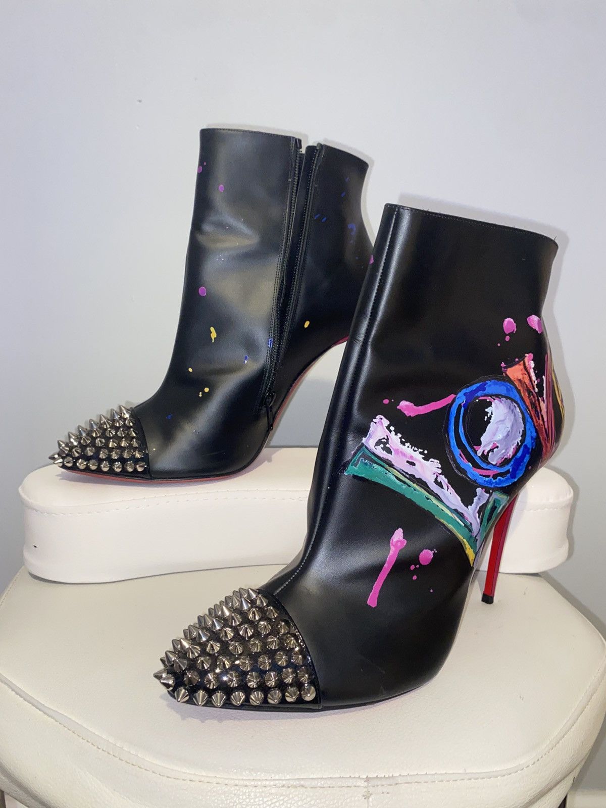 Christian Louboutin LOVE IS A BOOT Stiletto Louboutin Size US 9.5 / IT 39.5 - 2 Thumbnail