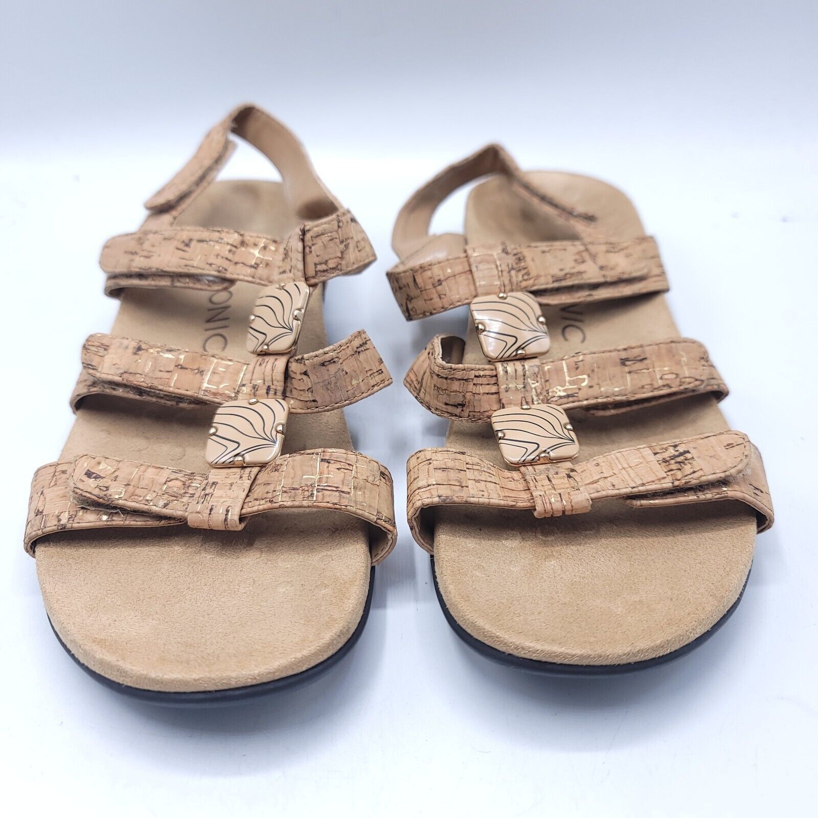 Vionic Vionic 44 Amber Slide Sandals Womens Size 7 TVW1275 Beige Size US 7 / IT 37 - 2 Thumbnail