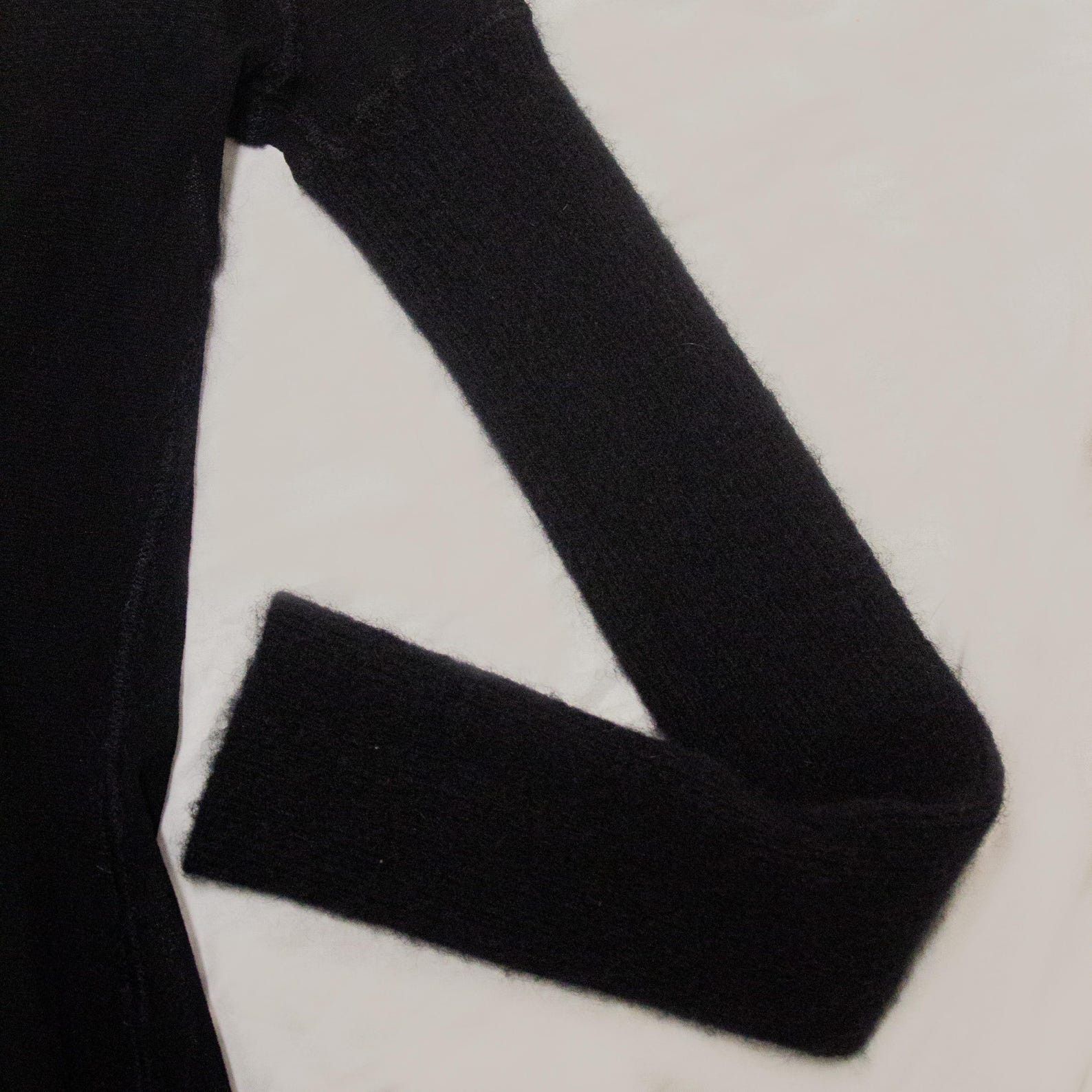Jean Paul Gaultier Jean Paul Gaultier 90s Top: Black Nylon Mohair Sleeve (S) Size S / US 4 / IT 40 - 3 Thumbnail