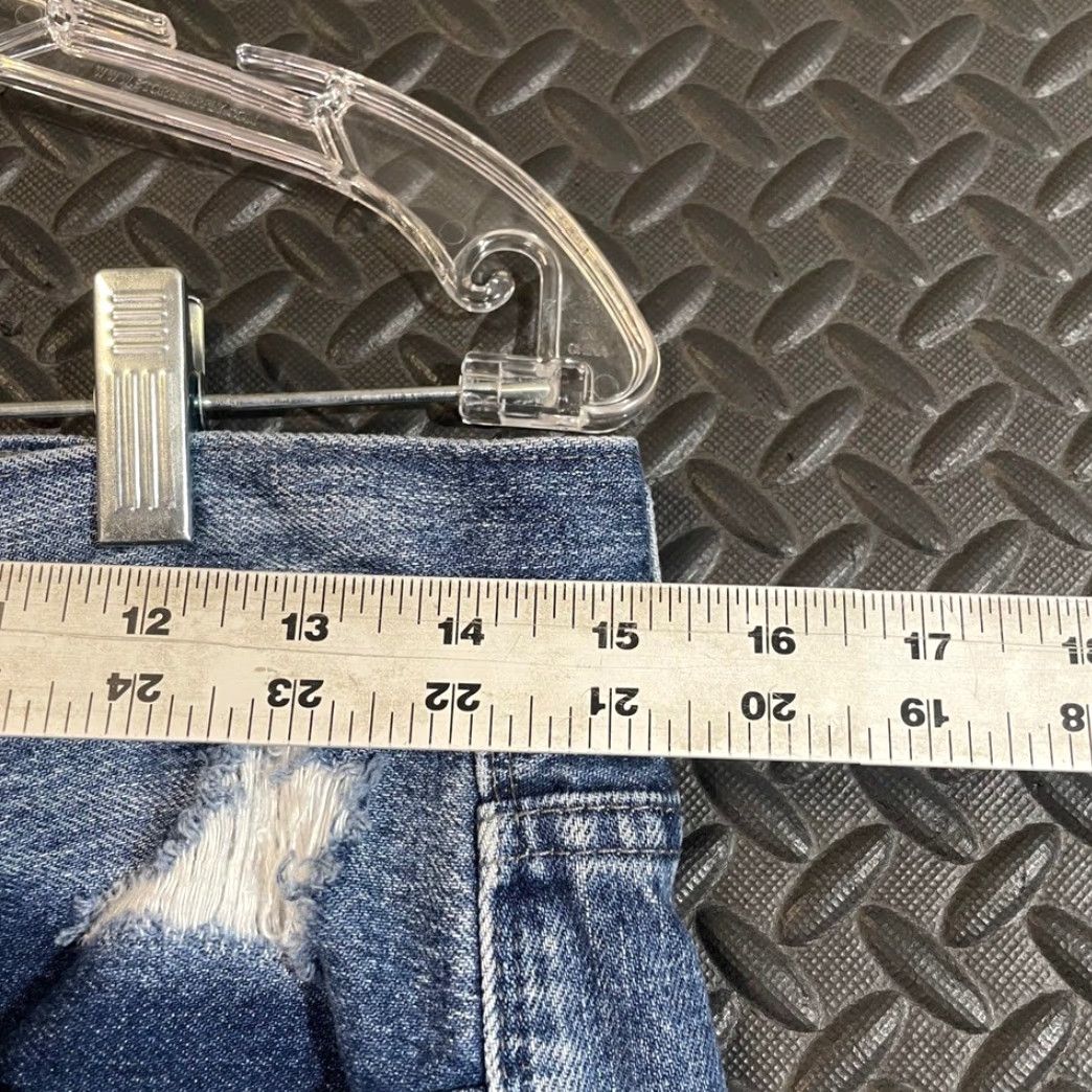 Pistola PISTOLA Distressed Jeans High Rise Ripped Frayed Hem Denim Blue Women’s Size 28 Ankle Jeans Womens Blue 28 Size 28" / US 6 / IT 42 - 6 Thumbnail