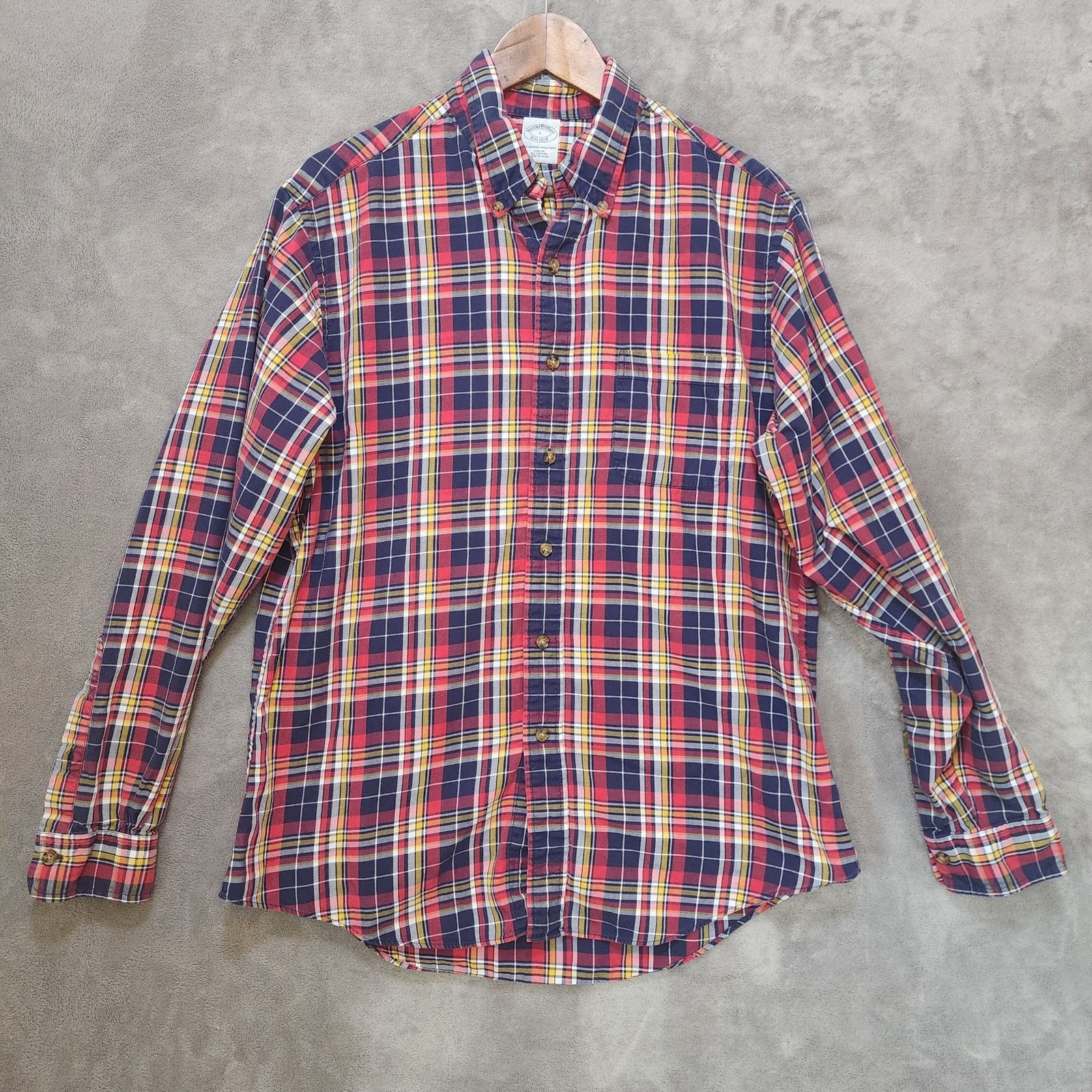 Brooks Brothers Brooks Brothers Large Slim Fit Polo Shirt, Red Plaid Size US L / EU 52-54 / 3 - 1 Thumbnail