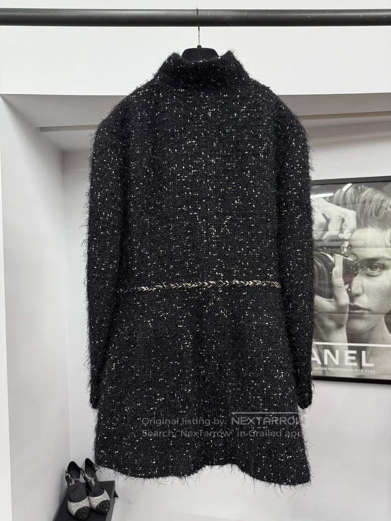 Chanel Chanel Autumn and Winter Handicraft Workshop Black Silver Size S / US 4 / IT 40 - 3 Thumbnail