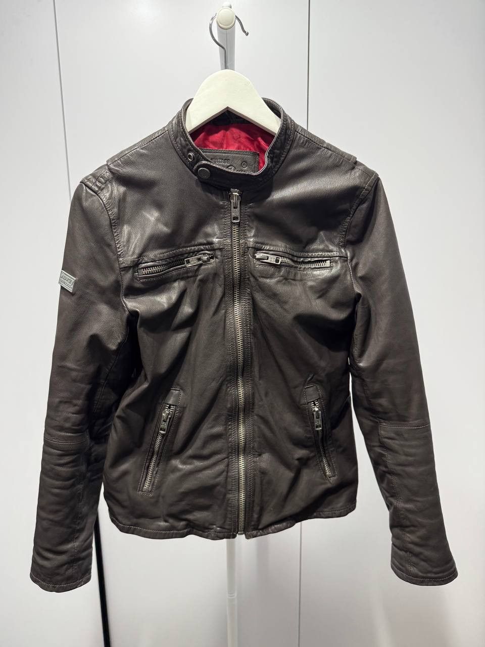 Superdry Superdry Dark Brown Leather Jacket size S Size US S / EU 44-46 / 1 - 1 Thumbnail