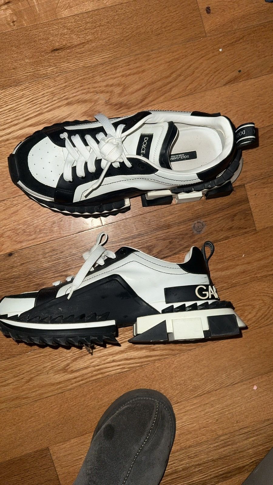 Dolce & Gabbana dolce and gabbana chunky sneakers black and white Size US 10 / EU 43 - 1 Thumbnail
