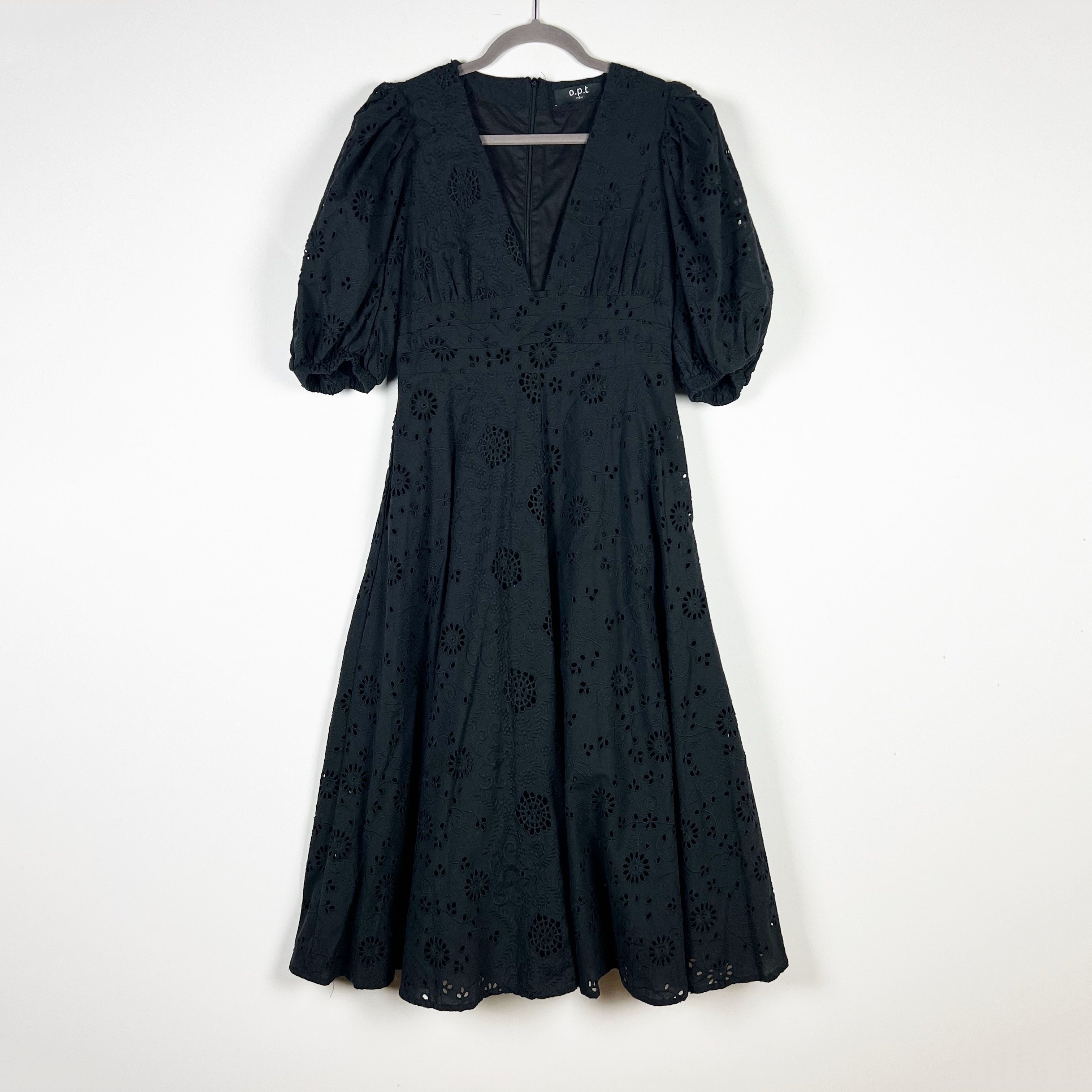 Other O.P.T Cotton Eyelet Lace V Neck Puff Size S / US 4 / IT 40 - 1 Thumbnail