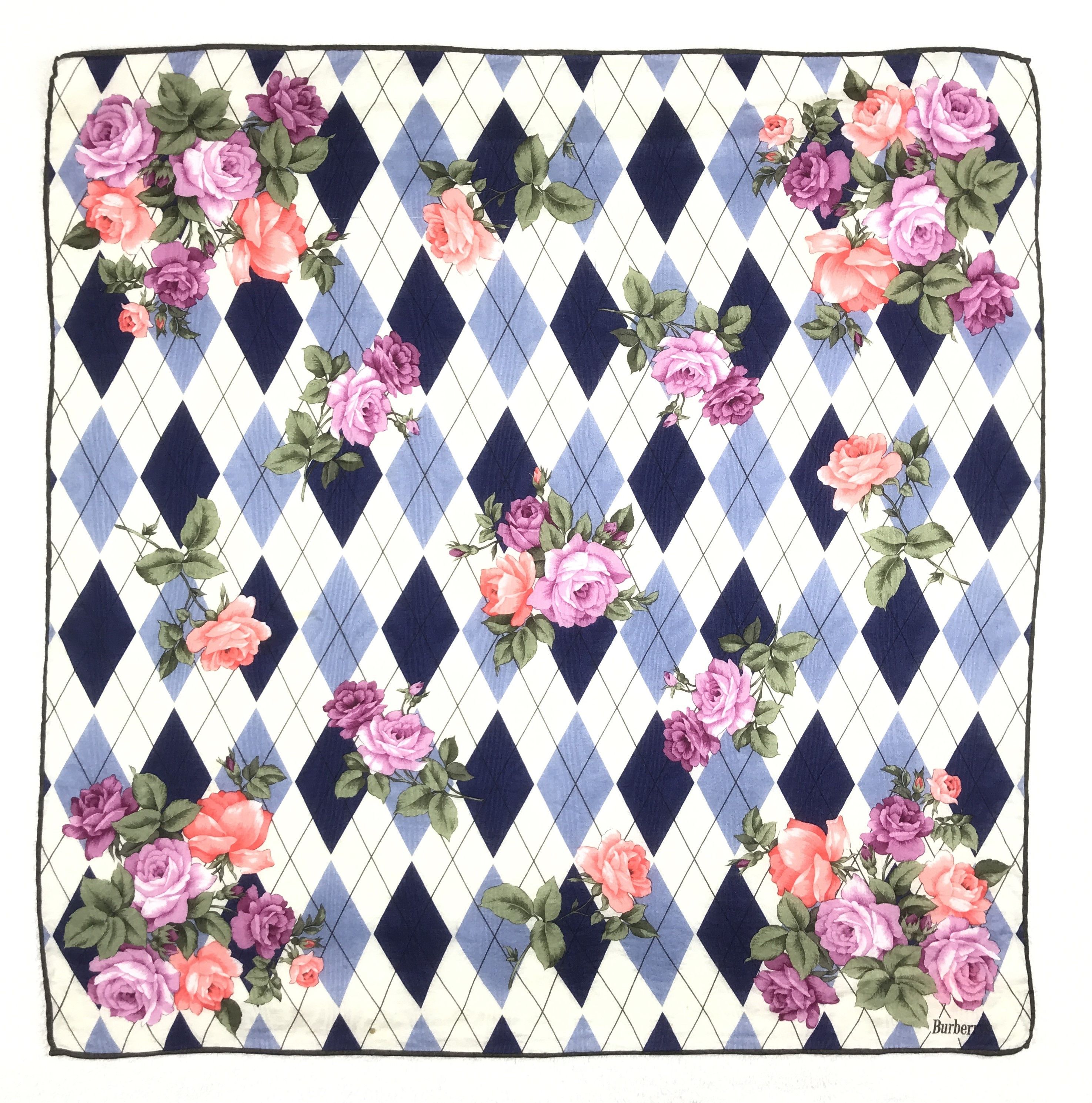 Burberry × Vintage Vintage Burberry Bandana Neckerchief Handkerchief Size ONE SIZE - 1 Thumbnail