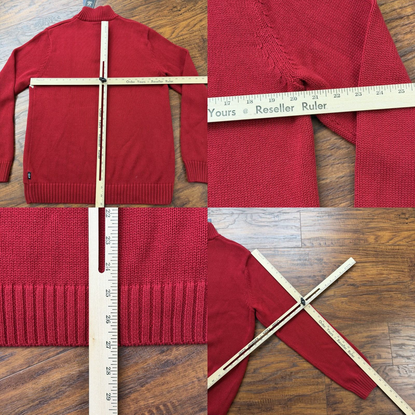 Chaps Chaps Ralph Lauren Sweater Mens M Red Nordic 1/4 Zip Knit Winter Classic Size US M / EU 48-50 / 2 - 8 Thumbnail