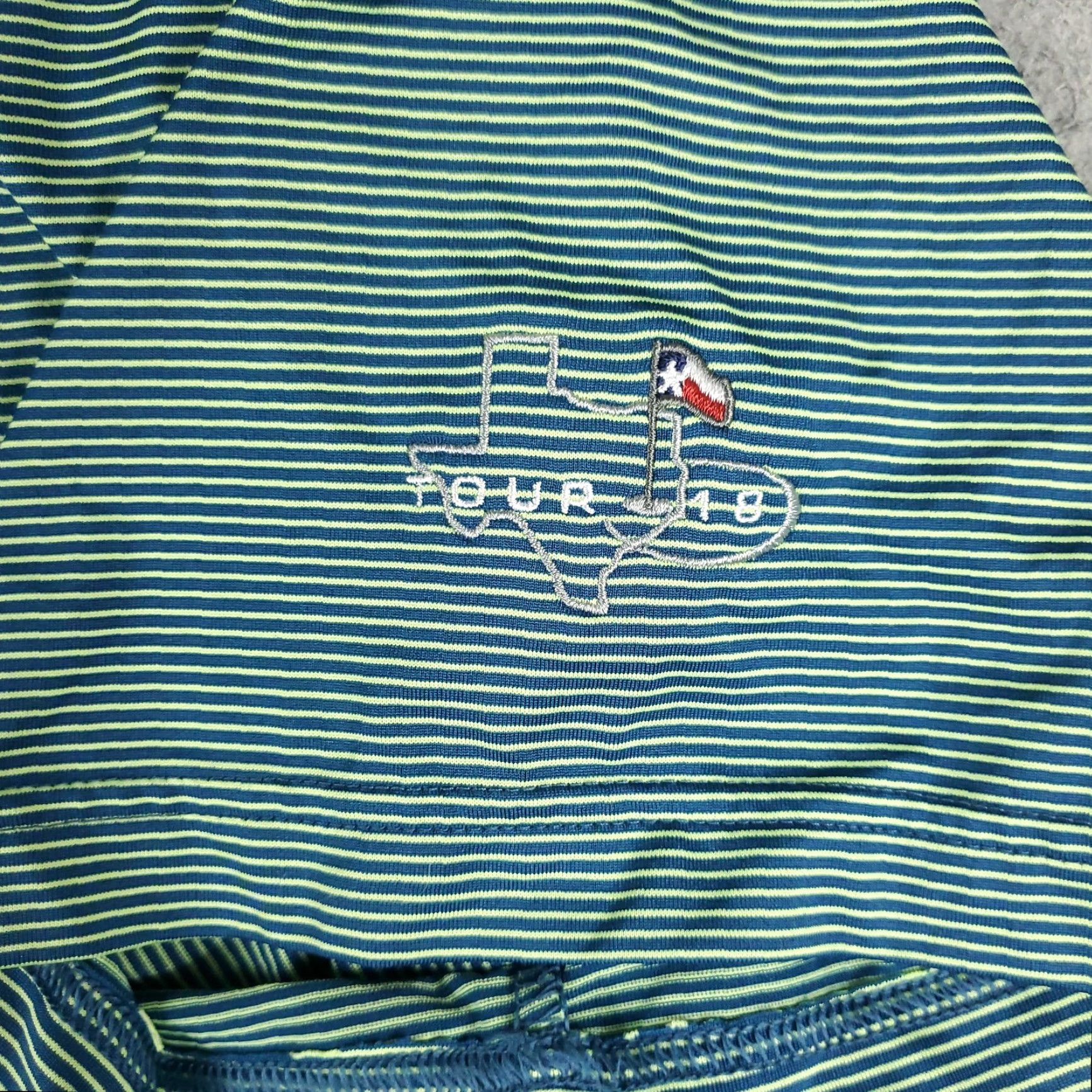 Under Armour Under Armour Polo Shirt Mens 2XL Blue Yellow Striped Golf Casual Short Sleeve Polo Mens 2XL Yellow Striped Sports Casual Shirt Mens Size US XXL / EU 58 / 5 - 3 Thumbnail