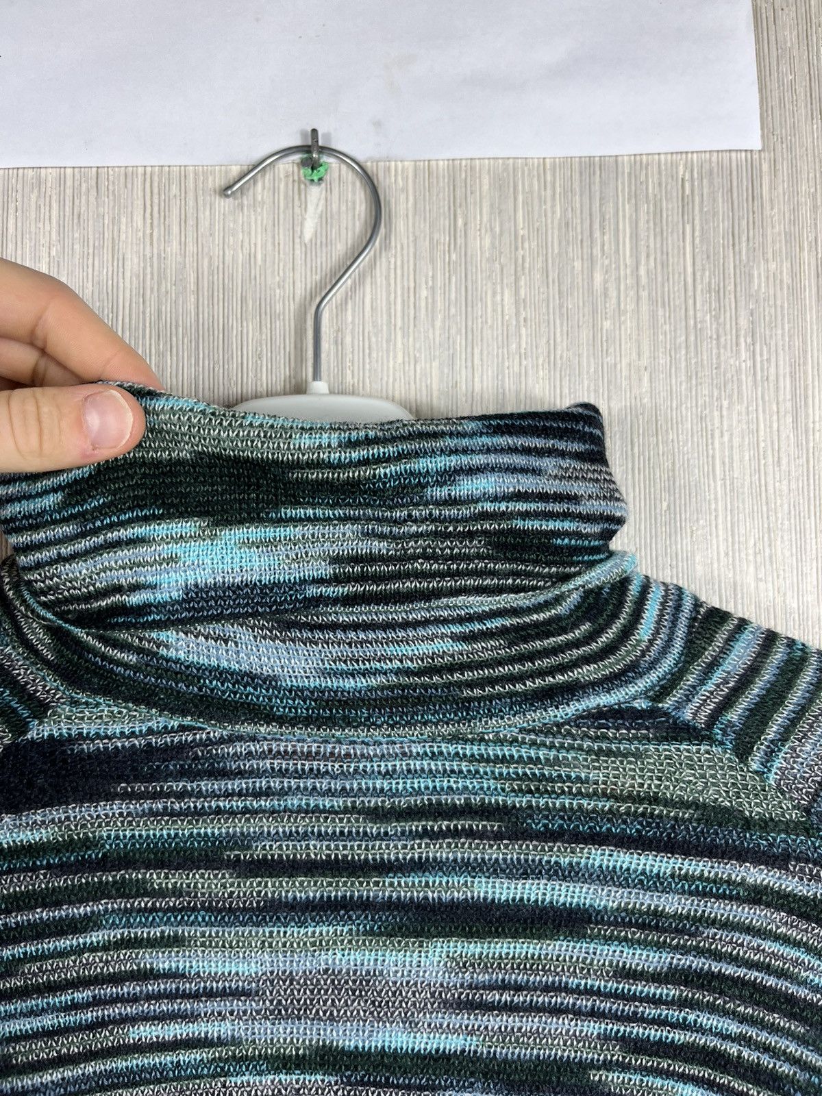Missoni Missoni wool colorful thin sweater turtleneck patterned Size M / US 6-8 / IT 42-44 - 6 Thumbnail