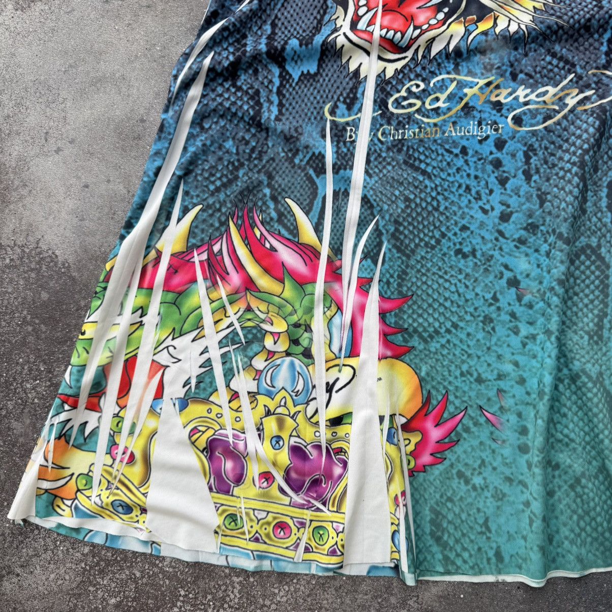 Ed Hardy Ed Hardy Y2K Vintage “Tiger Snake” Dress Size M / US 6-8 / IT 42-44 - 10 Thumbnail