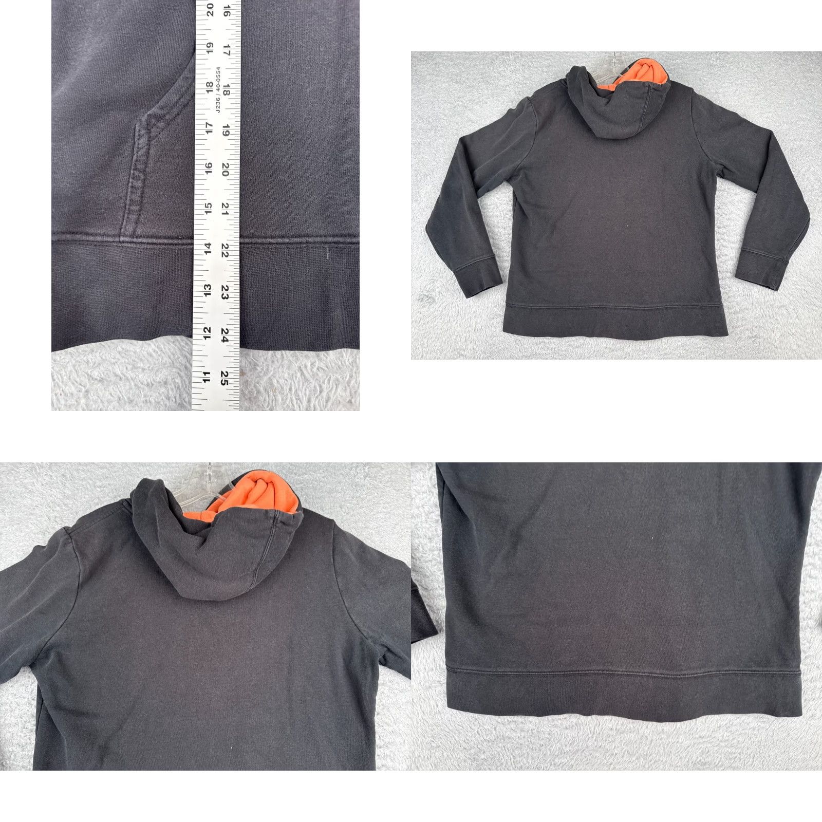 The North Face The North Face Hoodie Womens L Black Pullover Pocket Logo Sweatshirt Cotton Jersey Crew Neck Size L / US 10 / IT 46 - 9 Thumbnail