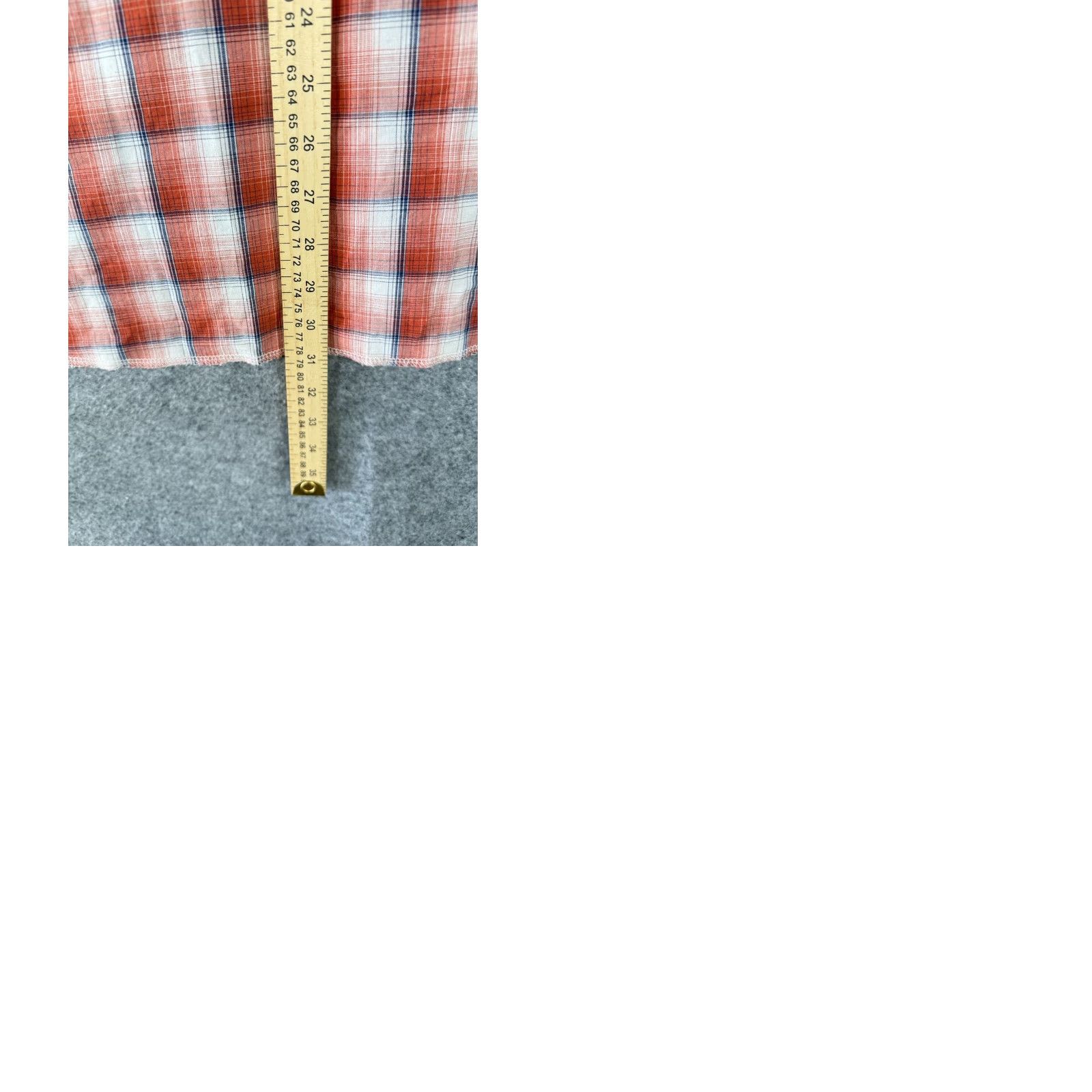 Wrangler Wrangler Western Shirt Mens 3XL Orange Plaid Pearl Snap Flap Pocket Short Sleeve Size US XXL / EU 58 / 5 - 9 Thumbnail