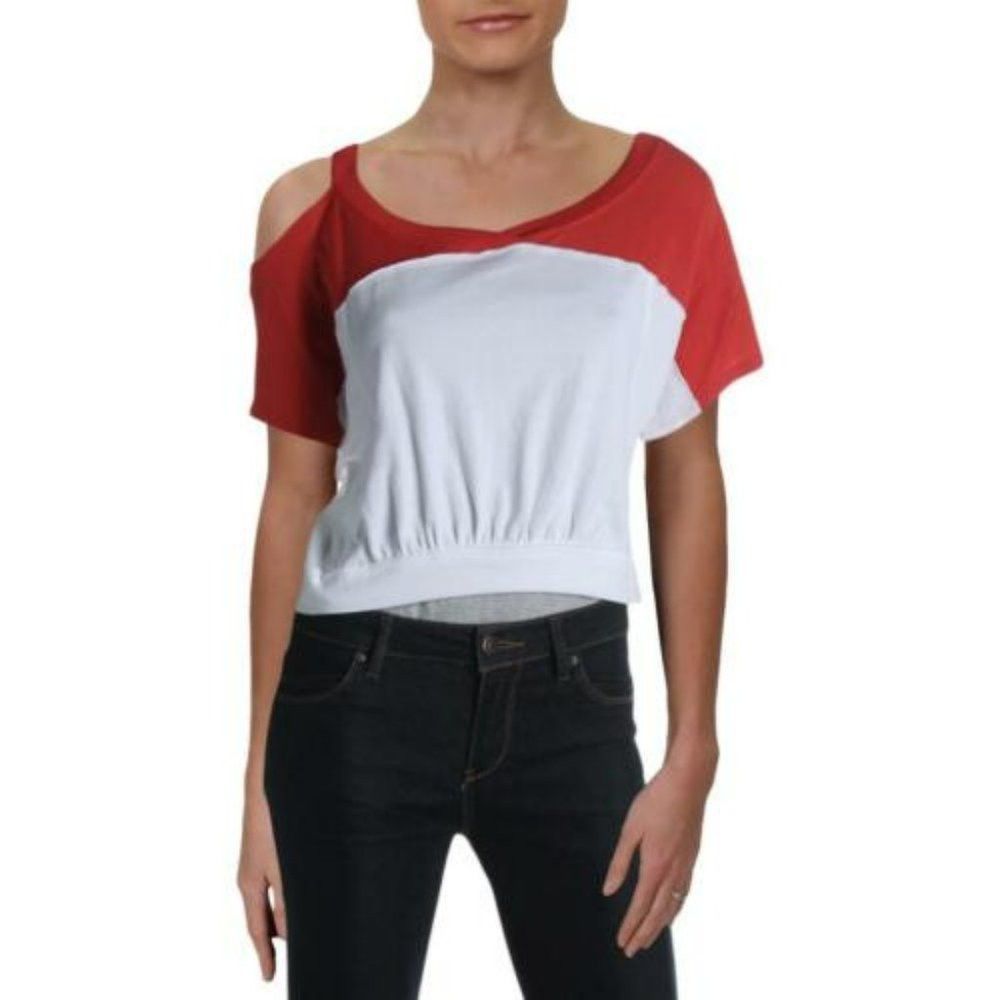 Free People NWT New Free People Colorblock Field Goal Crop T-Shirt Size Size M / US 6-8 / IT 42-44 - 1 Thumbnail