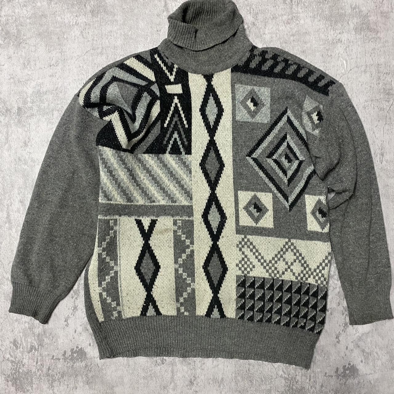 Other Grey vintage 90s knit sweater #90sfashion Size US L / EU 52-54 / 3 - 1 Thumbnail