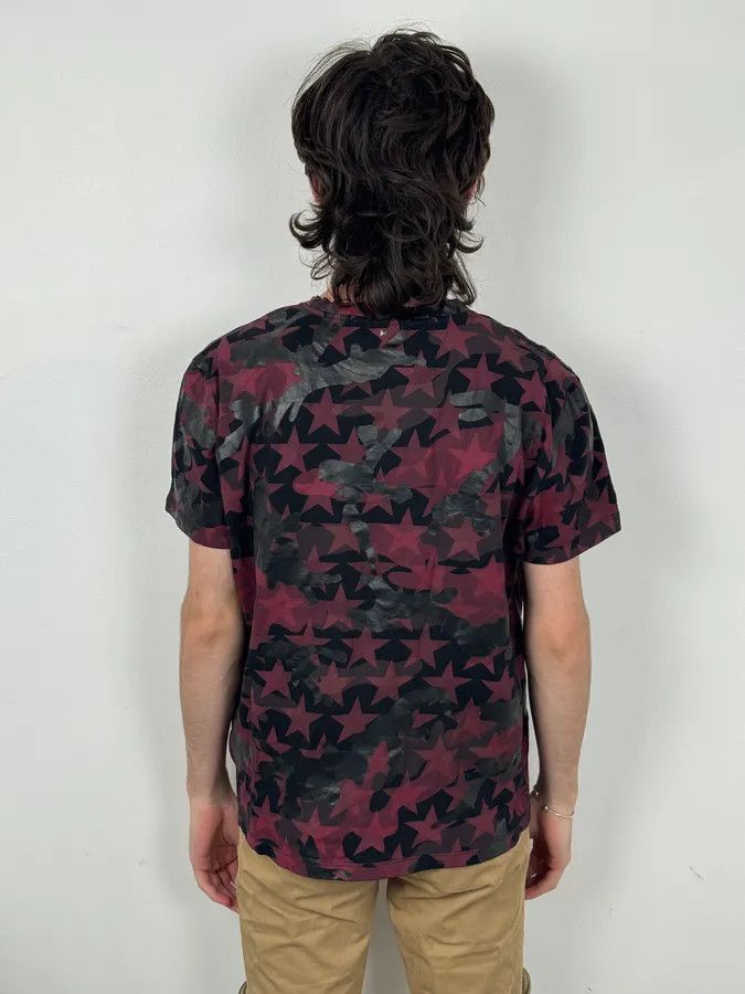 Valentino Valentino Black & Red Star Camo T-Shirt Size US S / EU 44-46 / 1 - 3 Thumbnail