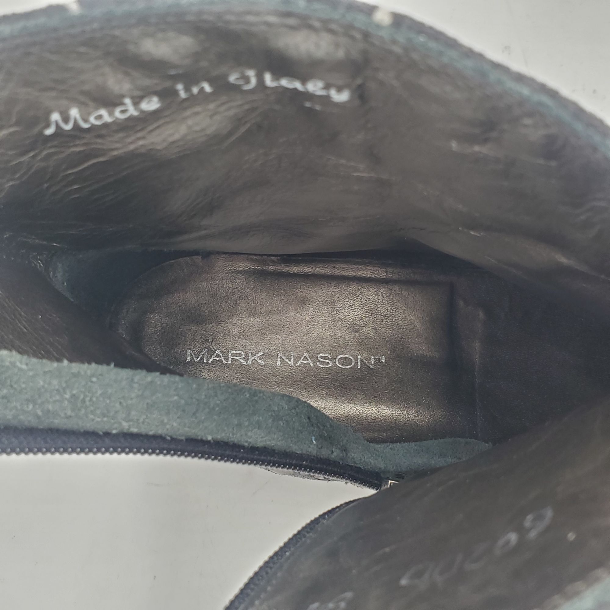 Mark Nason Italy Mark Nason Women's size 8.5 Black Leather distressed W Size US 8.5 / IT 38.5 - 8 Thumbnail