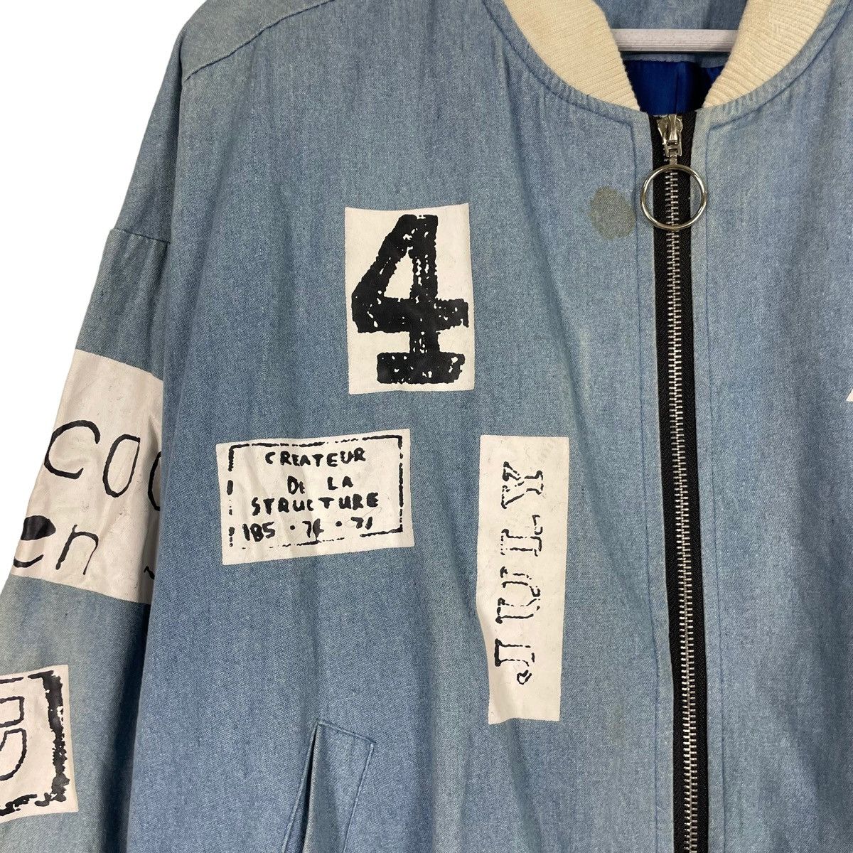 Japanese Brand 💥 MILANGE RIOT PATCH BOMBER JACKET Size US L / EU 52-54 / 3 - 7 Thumbnail