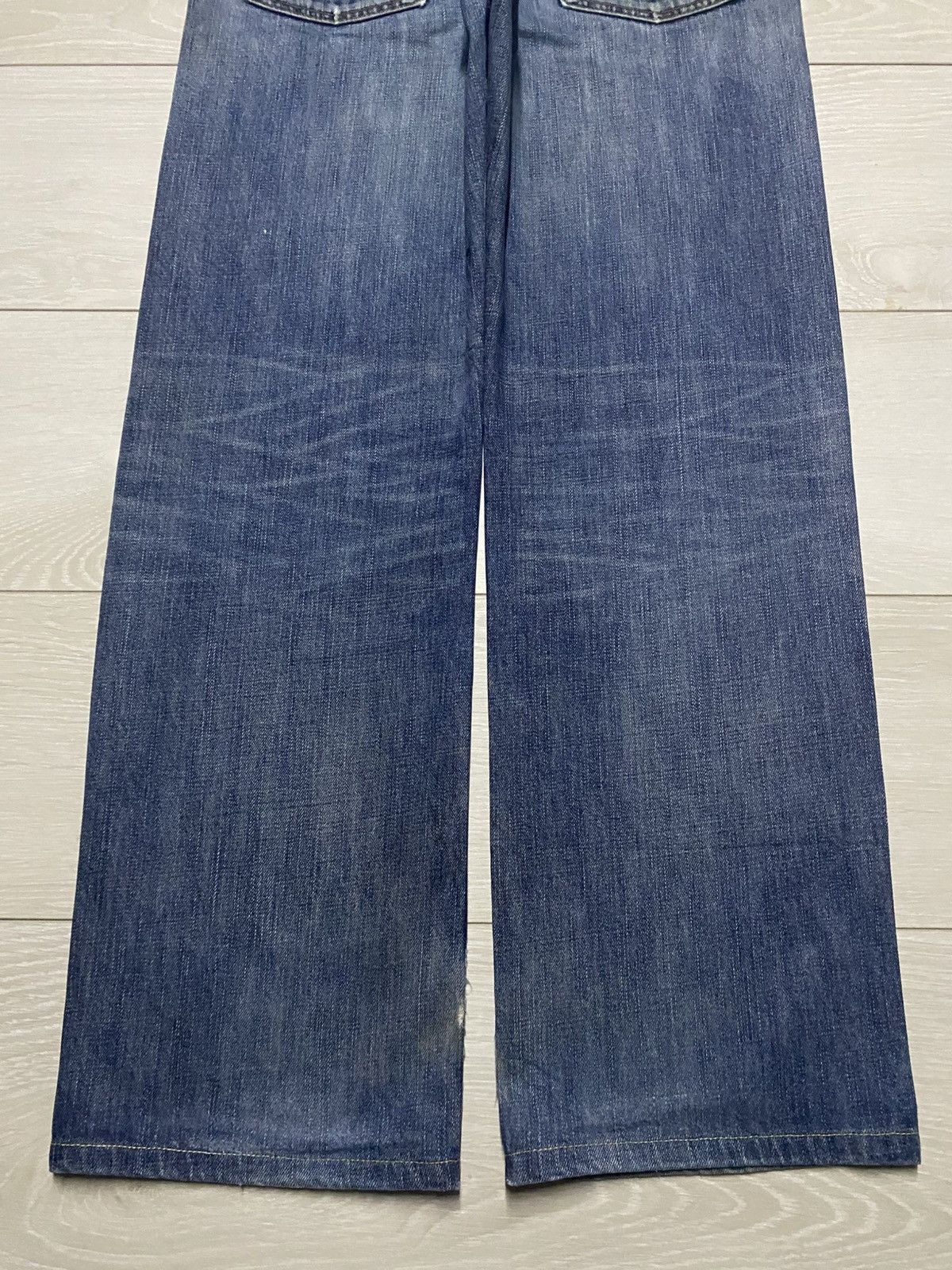 Japanese Brand Vintage Uniqlo S-003 Faded Wash Grunge Distressed Baggy Jean Size US 30 / EU 46 - 6 Thumbnail