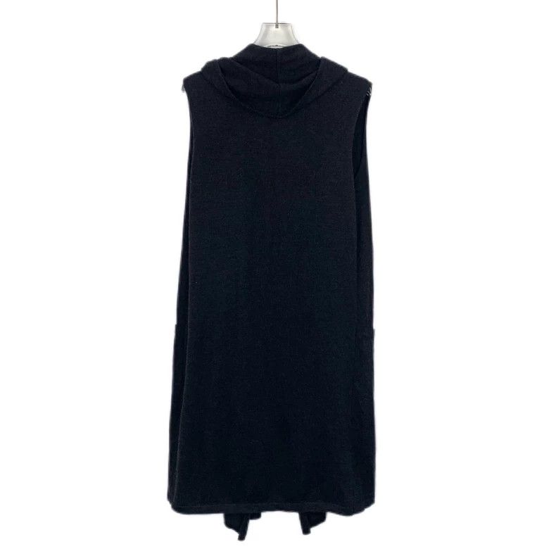 Chanel ChanelDark gray hooded medium and long cashmere cardigan ja Size 4XL / US 24-26 - 2 Thumbnail