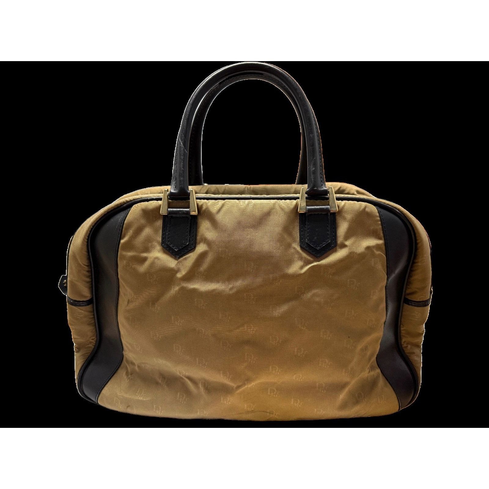 Dior DIOR Boston Duffle Bag | Logo | Nylon Khaki | Travel | COA Size ONE SIZE - 1 Thumbnail