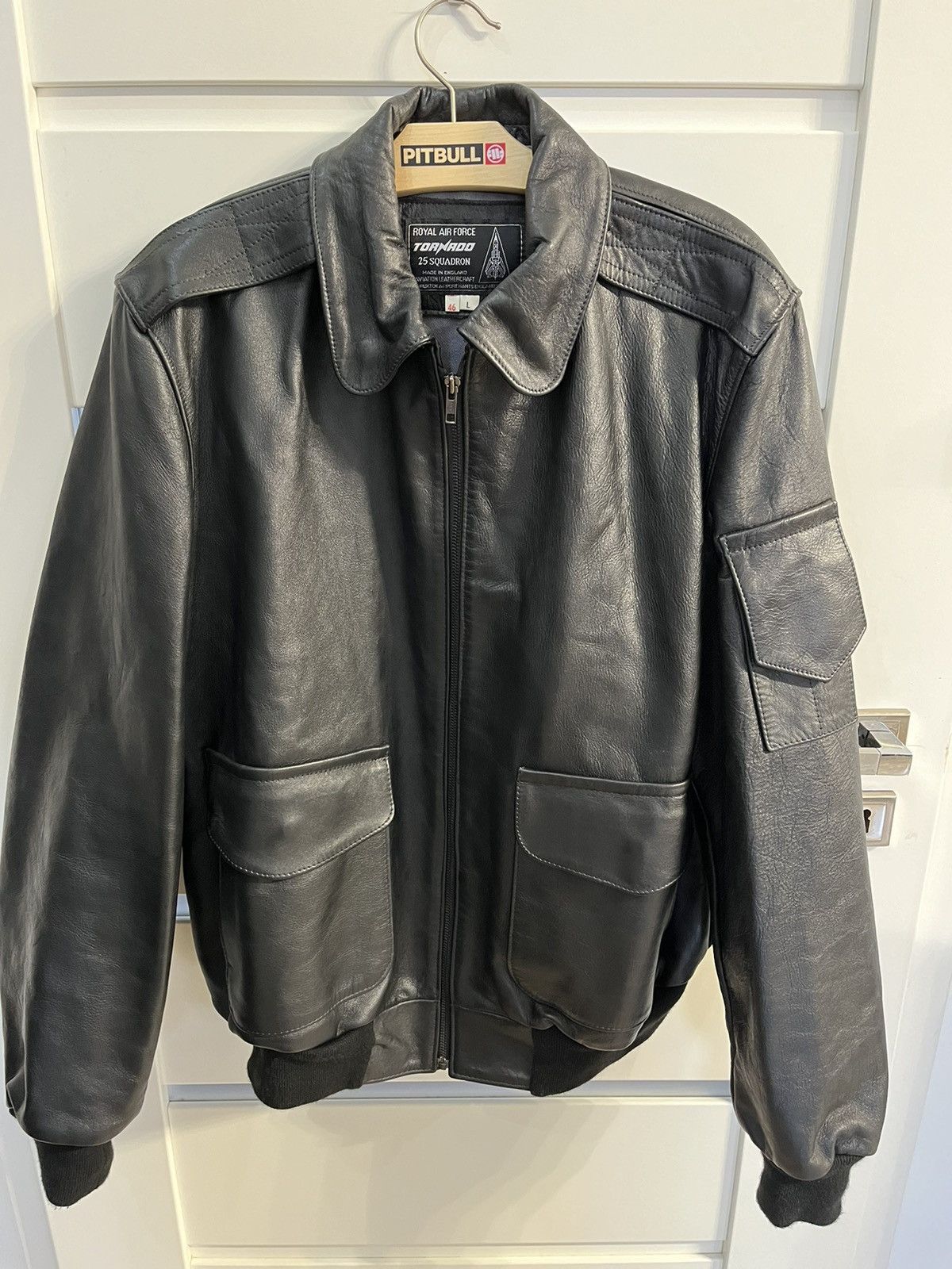 Vintage Aviation Leathercraft RAF Tornado Squadron Leather Jacket 46 Grailed