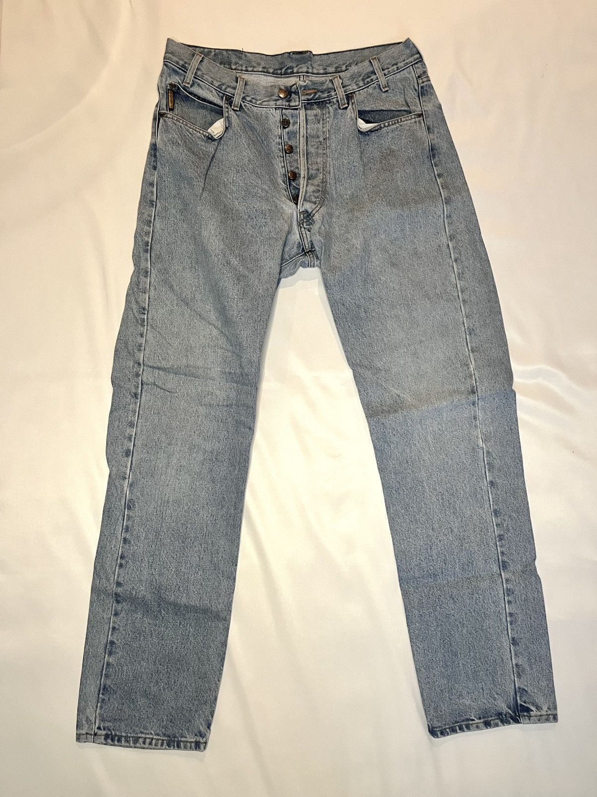 Designer × Giorgio Armani Giorgio Armani Denim Buttoned Pants Size US 32 / EU 48 - 1 Thumbnail